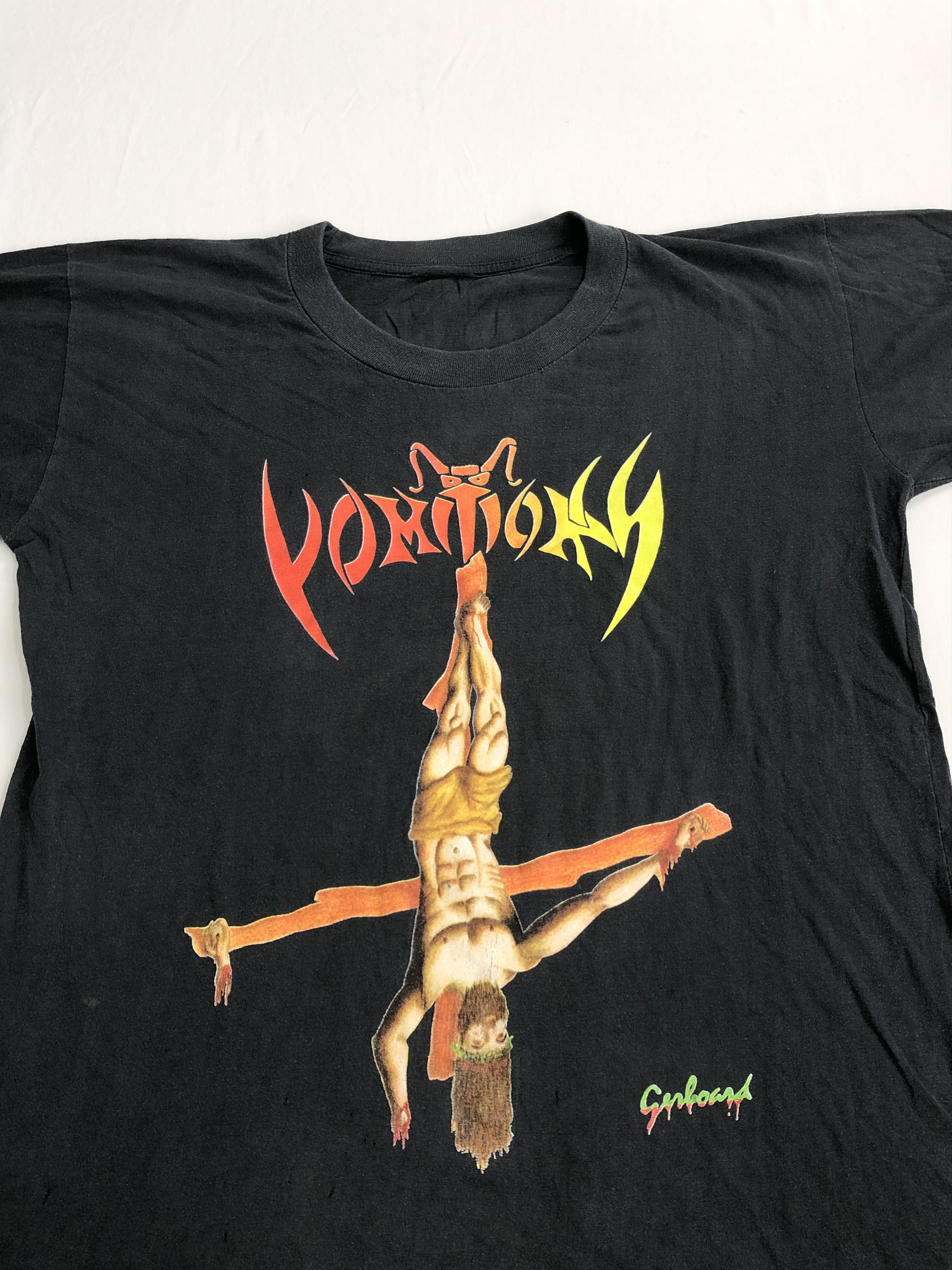 Band Tees Vintage 1993 Vomitory Death Tour Jesus Dead (Grave) Size US L / EU 52-54 / 3 - 5 Thumbnail