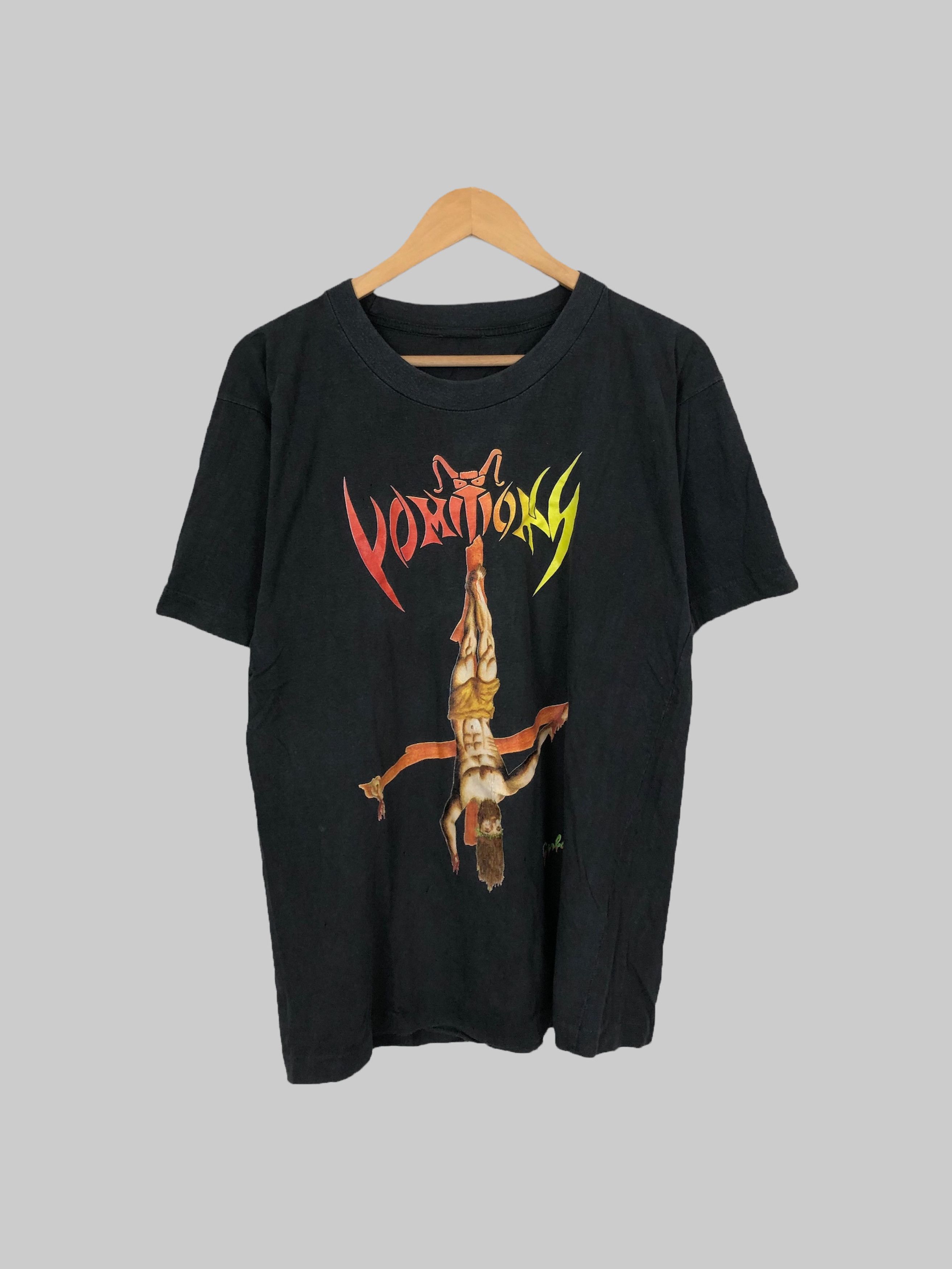 Band Tees Vintage 1993 Vomitory Death Tour Jesus Dead (Grave) Size US L / EU 52-54 / 3 - 1 Thumbnail