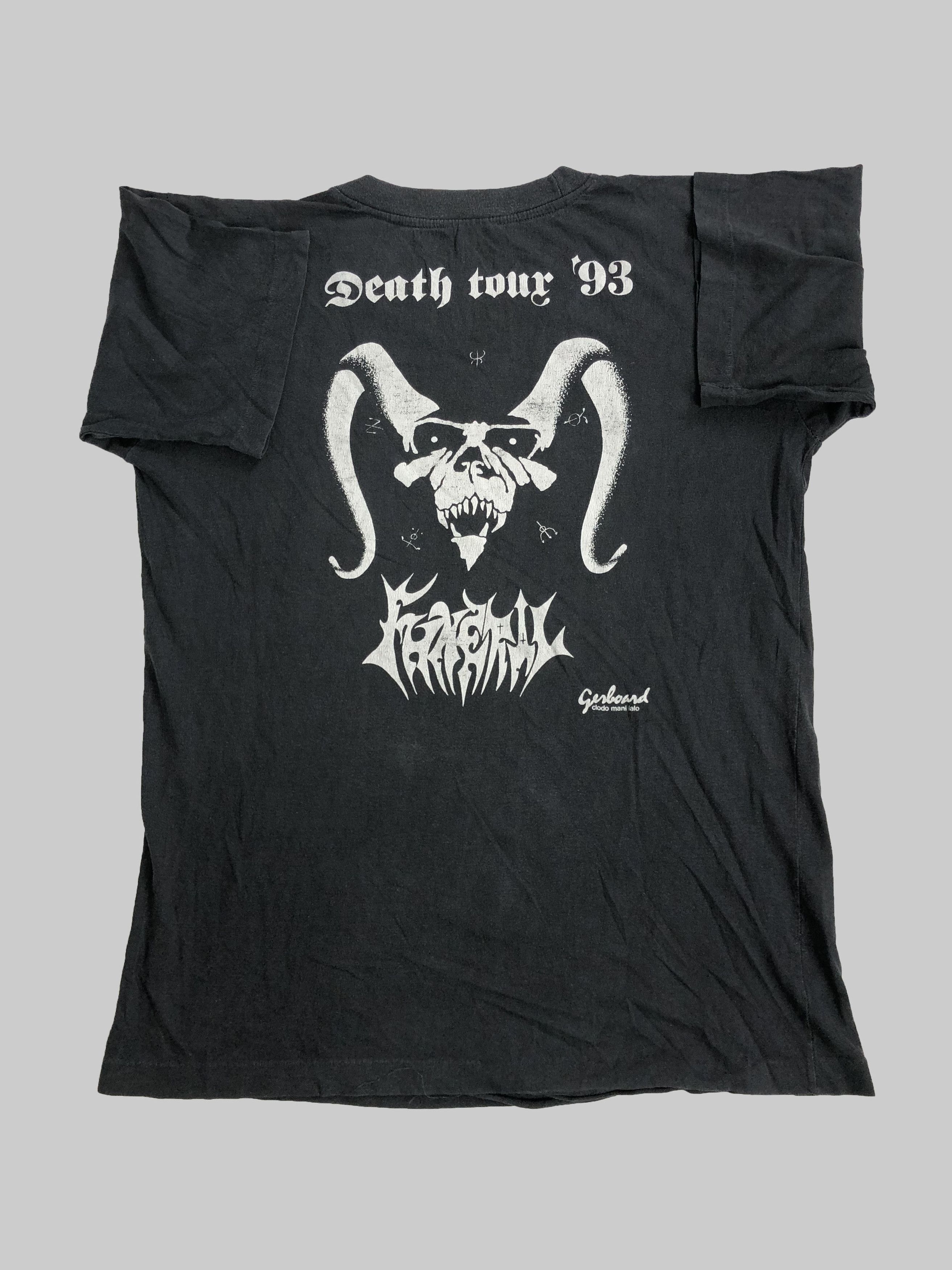 Band Tees Vintage 1993 Vomitory Death Tour Jesus Dead (Grave) Size US L / EU 52-54 / 3 - 4 Thumbnail