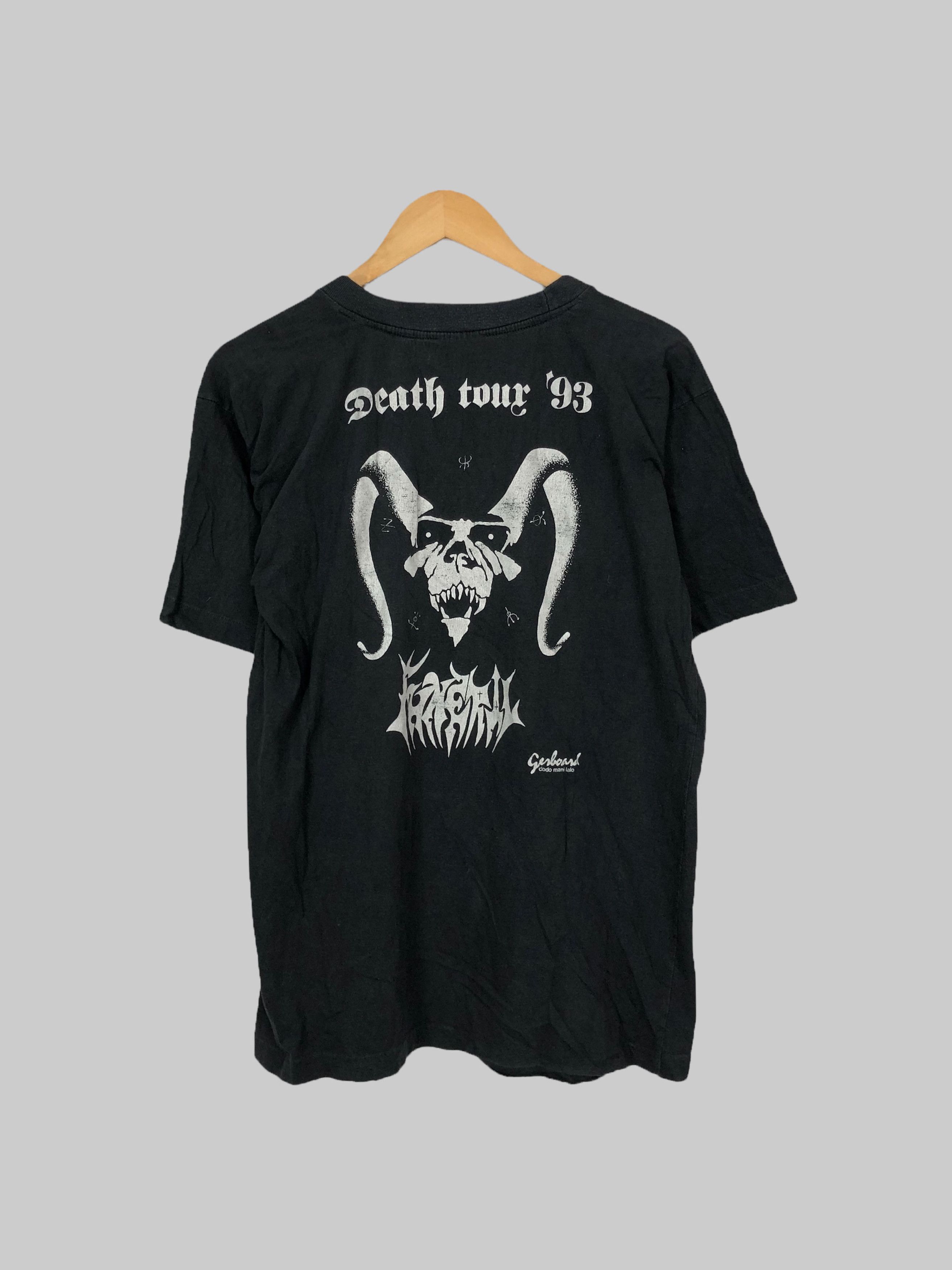 Band Tees Vintage 1993 Vomitory Death Tour Jesus Dead (Grave) Size US L / EU 52-54 / 3 - 2 Thumbnail