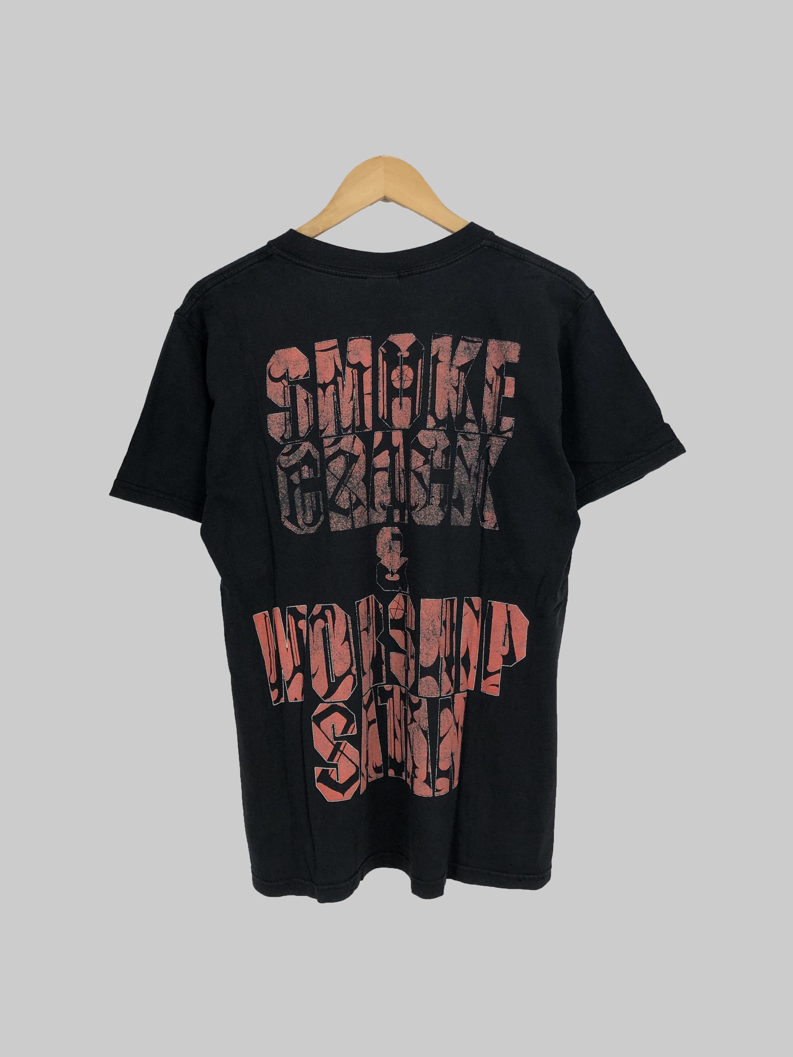 Band Tees Vintage 00s Impaled Nazarene Smoke Crack and Worship Satan Size US M / EU 48-50 / 2 - 2 Thumbnail