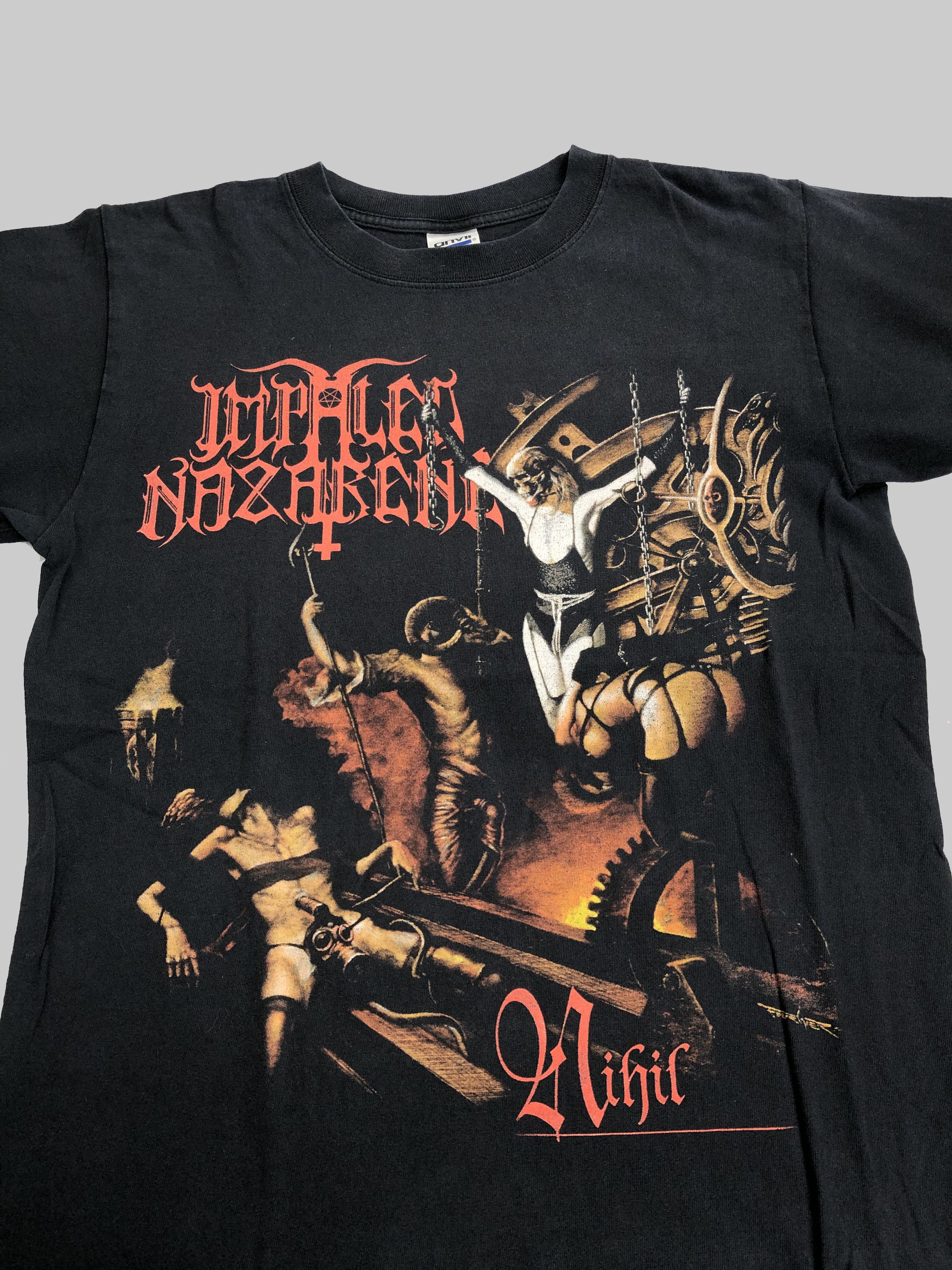Band Tees Vintage 00s Impaled Nazarene Smoke Crack and Worship Satan Size US M / EU 48-50 / 2 - 3 Thumbnail