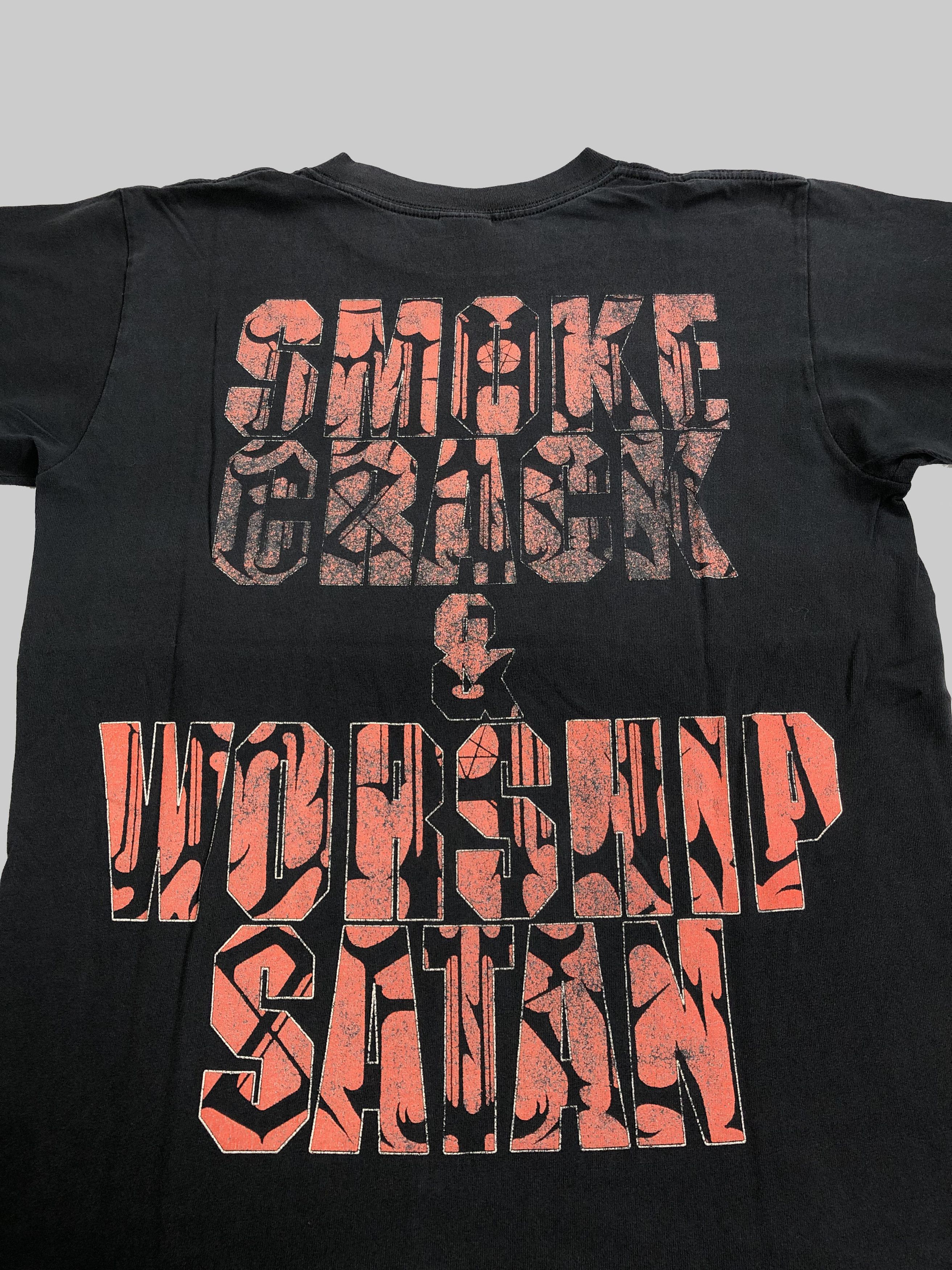Band Tees Vintage 00s Impaled Nazarene Smoke Crack and Worship Satan Size US M / EU 48-50 / 2 - 8 Thumbnail