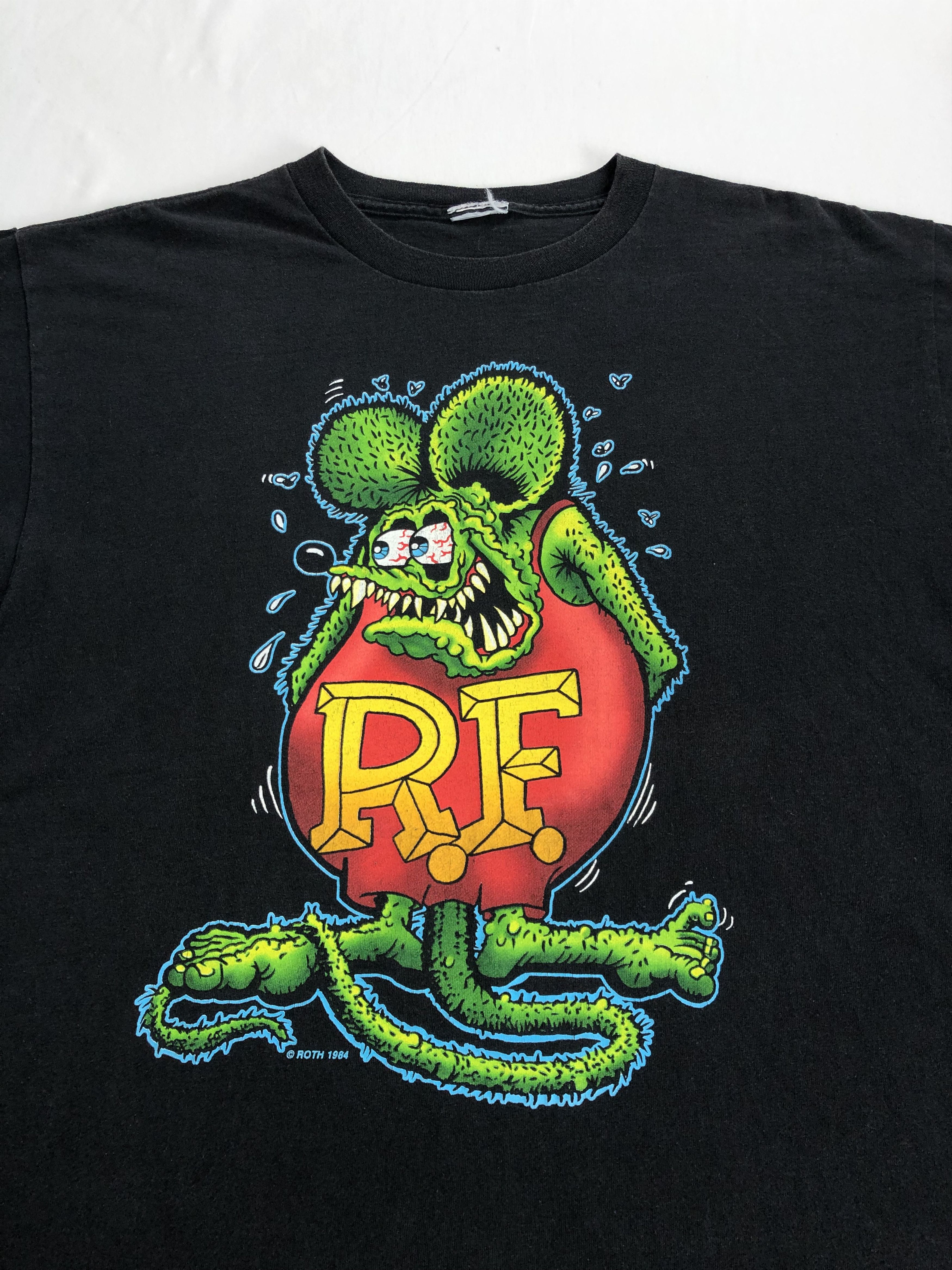 Vintage Vintage 90s Ed Roth Rat Fink 1984 Reprint t-shirt Size US XL / EU 56 / 4 - 4 Thumbnail