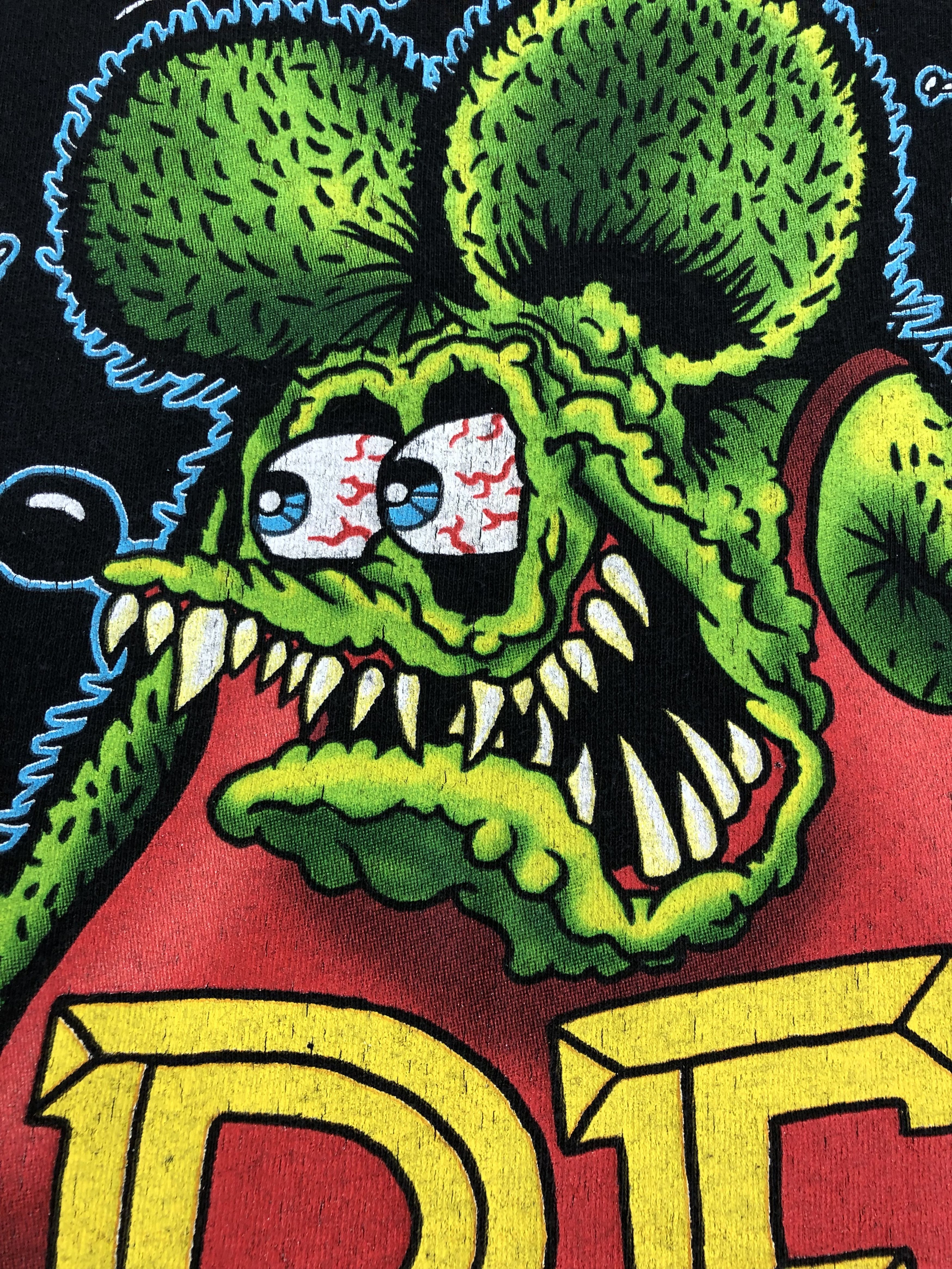 Vintage Vintage 90s Ed Roth Rat Fink 1984 Reprint t-shirt Size US XL / EU 56 / 4 - 5 Thumbnail