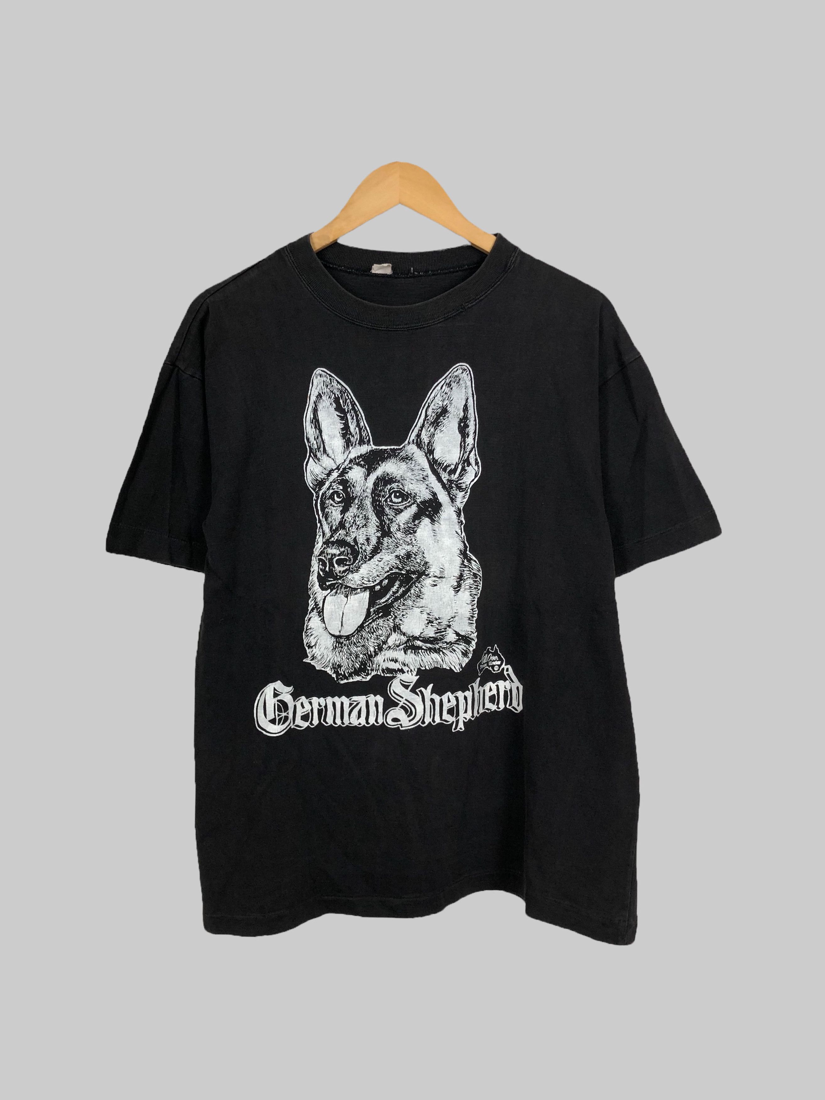 Vintage Vintage 90s German Shepherd Dog t-shirt Size US L / EU 52-54 / 3 - 1 Thumbnail