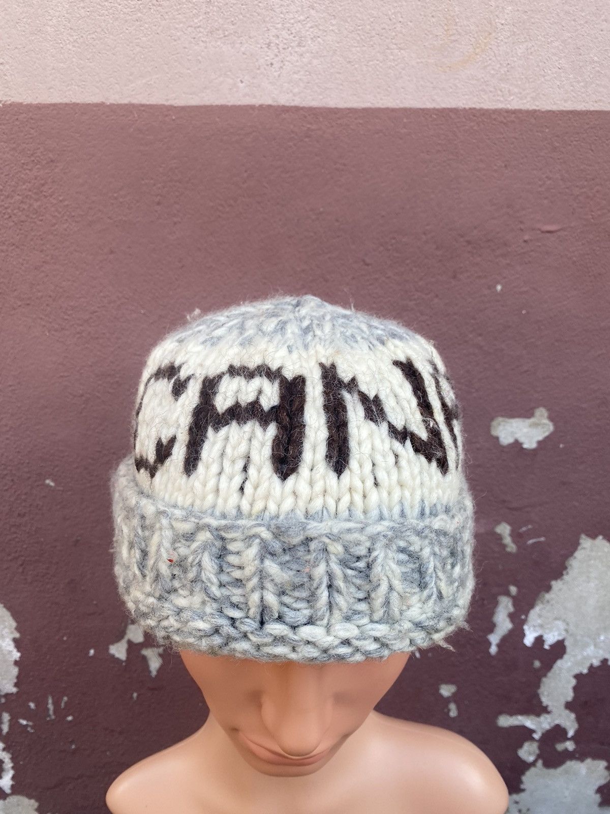 Vintage Vintage Canada Spellout Beanie Hat Size ONE SIZE - 2 Thumbnail