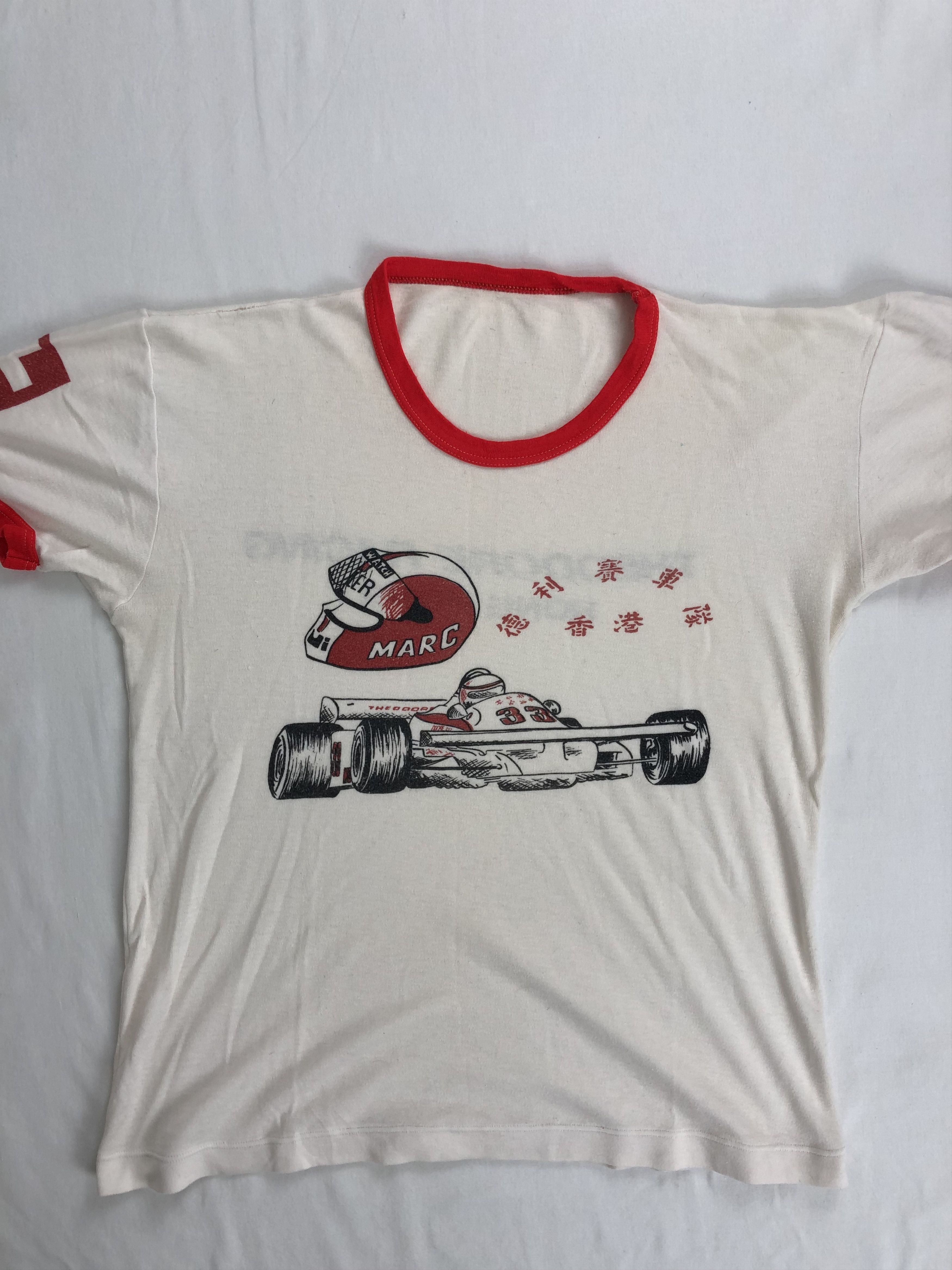 Formula 1 Vintage 80s Marc Surer Theodore Racing Hong Kong F1 t-shirt Size US M / EU 48-50 / 2 - 3 Thumbnail