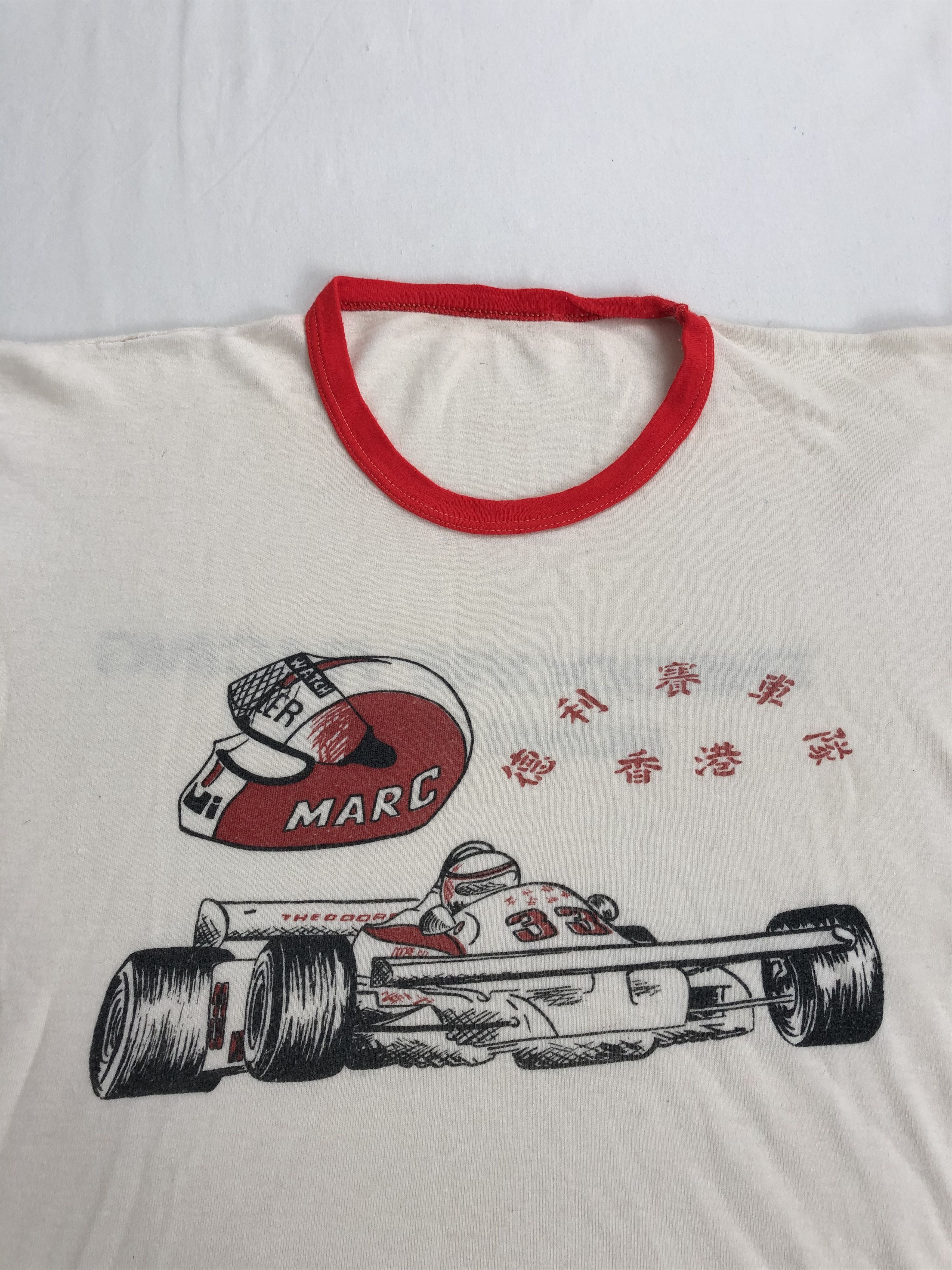 Formula 1 Vintage 80s Marc Surer Theodore Racing Hong Kong F1 t-shirt Size US M / EU 48-50 / 2 - 4 Thumbnail