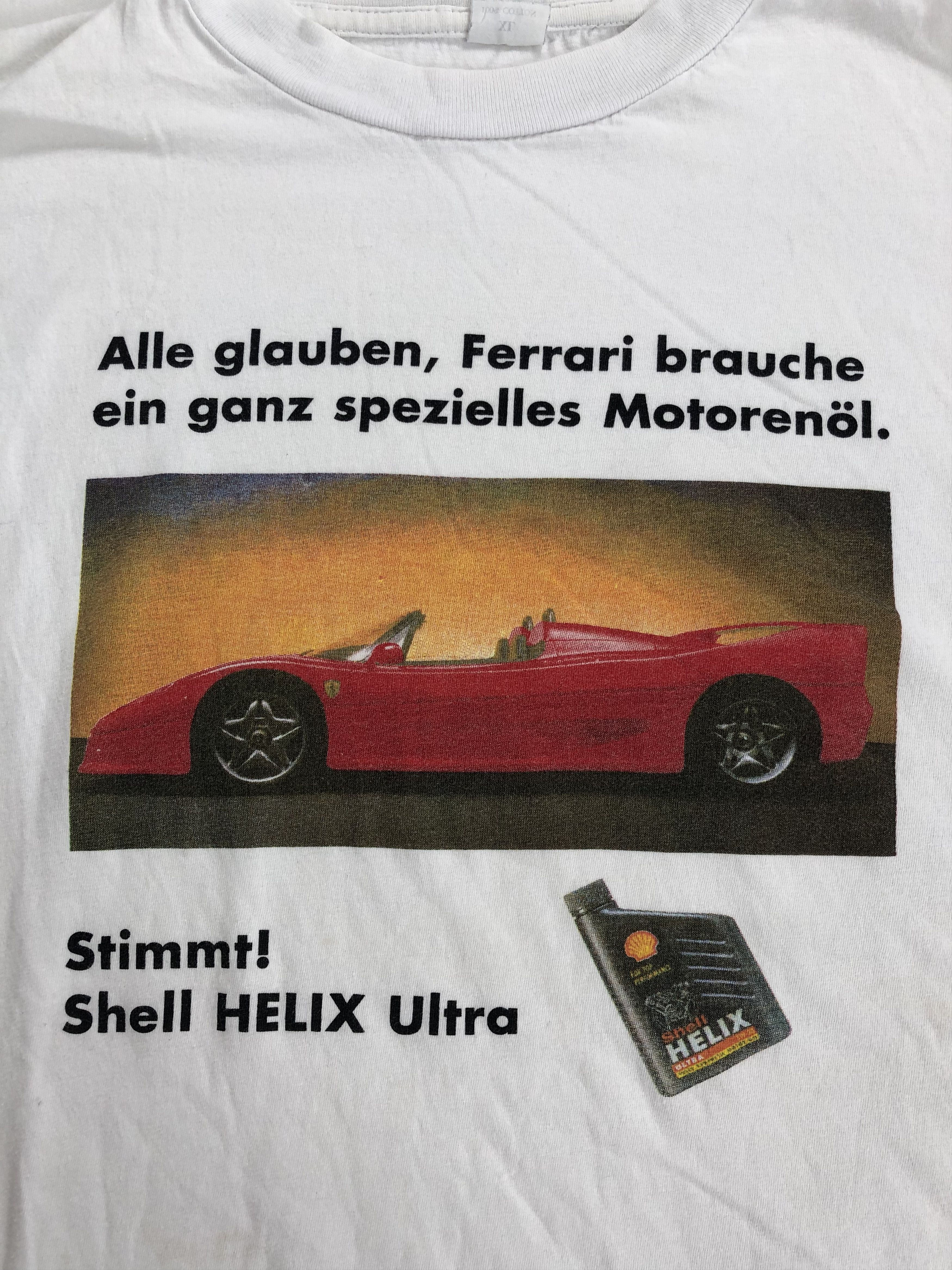 Ferrari Vintage 90s Ferrari Shell Helix Ultra Promo t-shirt Size US XL / EU 56 / 4 - 3 Thumbnail
