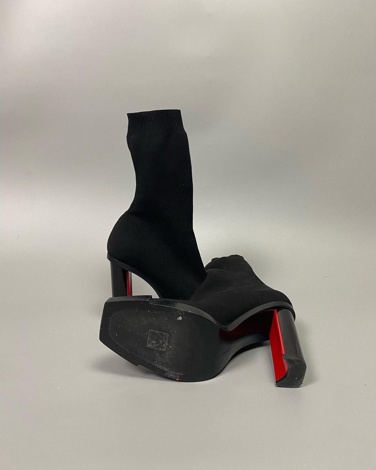 Alexander McQueen Ribbed Sock Heels Size US 8 / EU 41 - 6 Thumbnail
