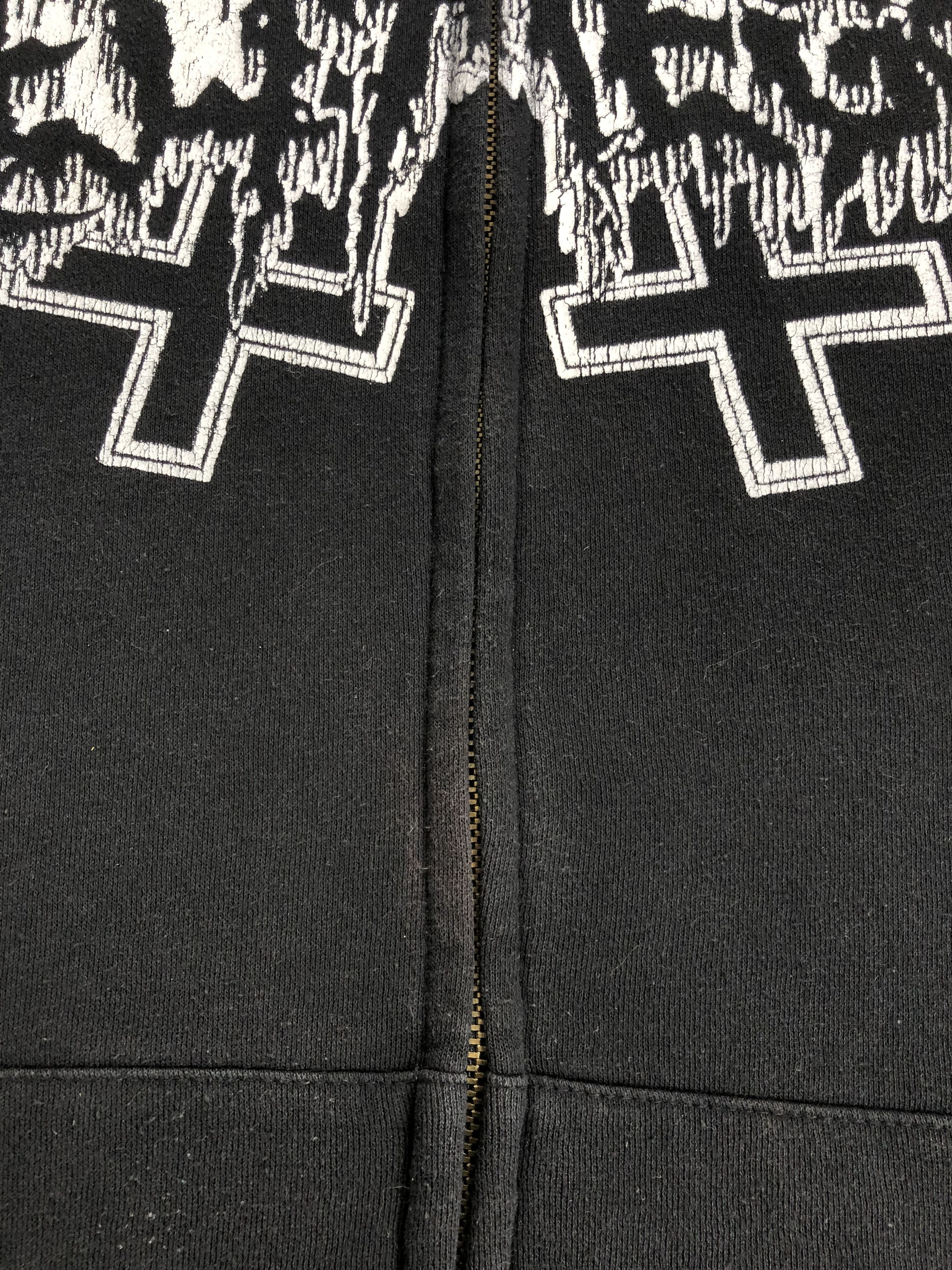 Band Tees Vintage 00s Belphegor faded hoodie (Dark Funeral Morbid) Size US L / EU 52-54 / 3 - 8 Thumbnail