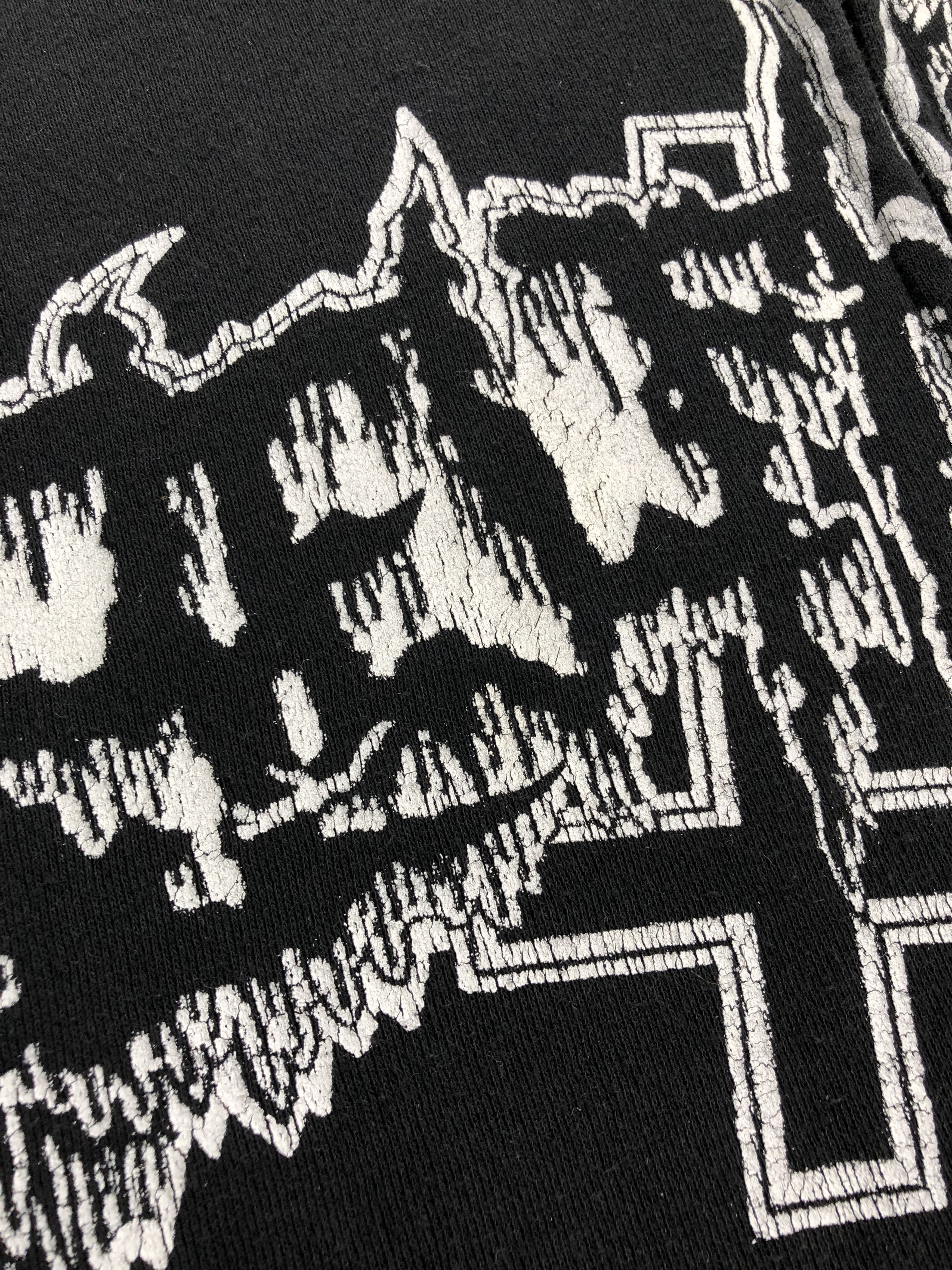 Band Tees Vintage 00s Belphegor faded hoodie (Dark Funeral Morbid) Size US L / EU 52-54 / 3 - 6 Thumbnail