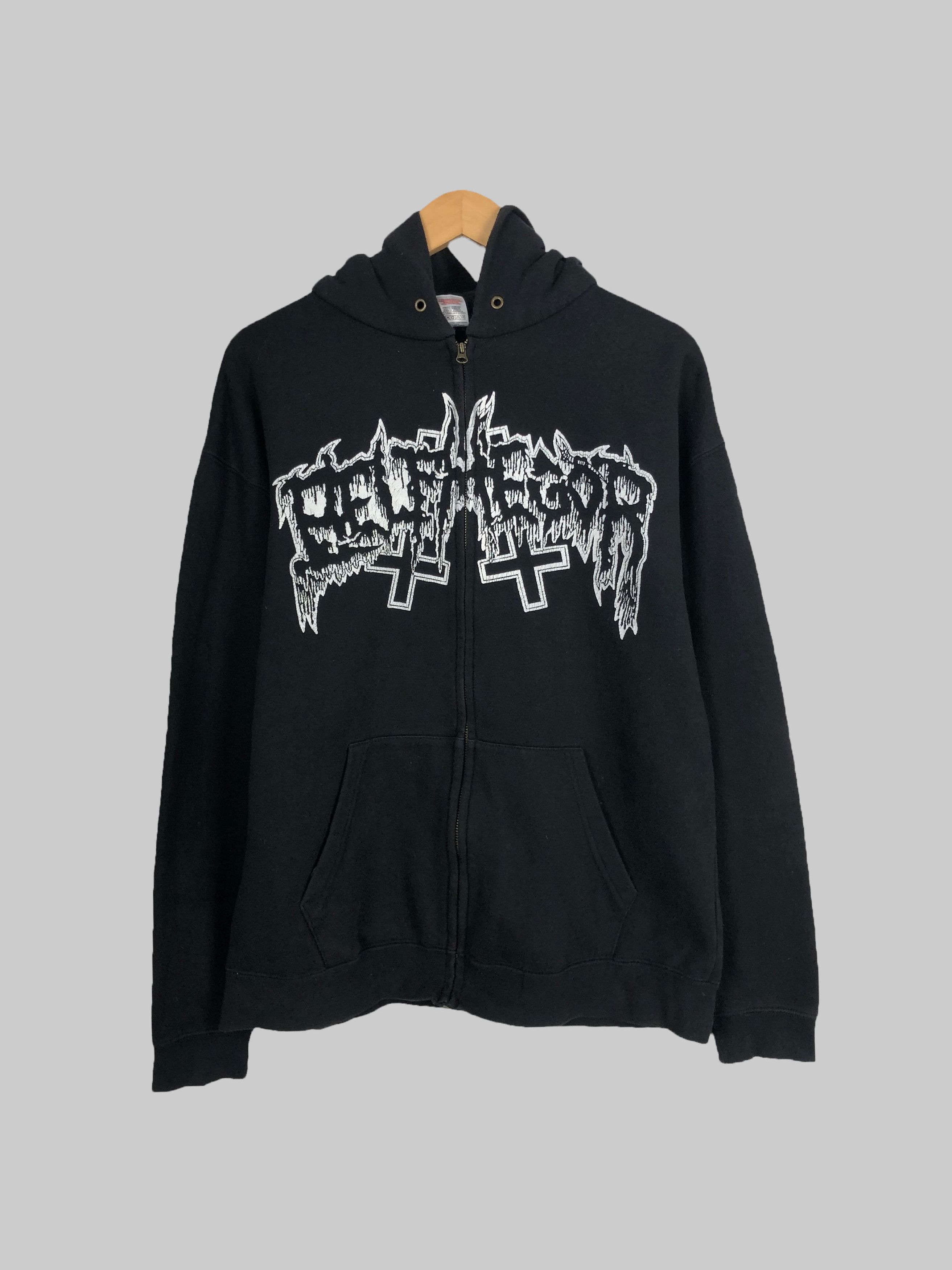 Vintage 00s Belphegor faded hoodie (Dark Funeral Morbid)