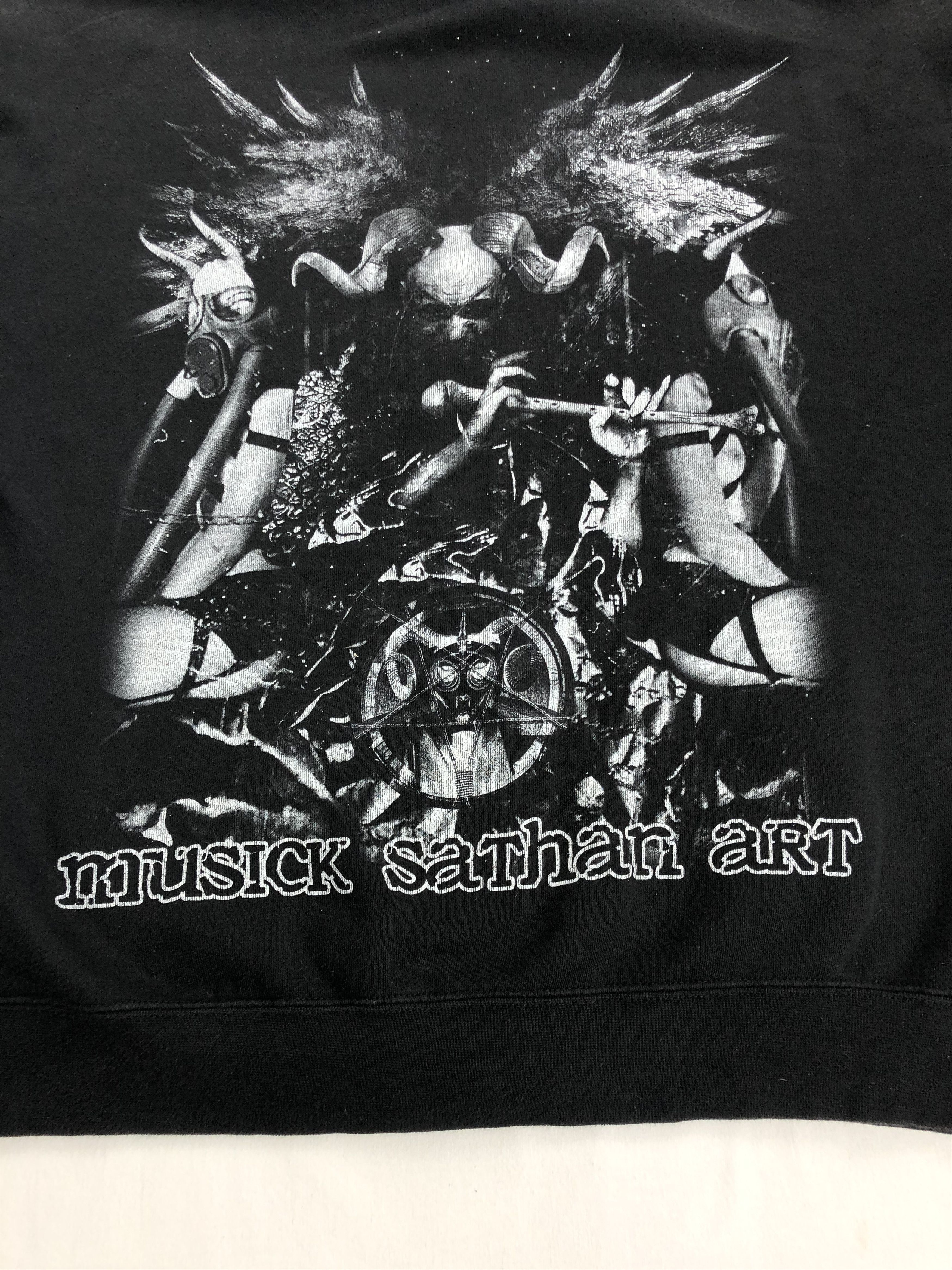 Band Tees Vintage 00s Belphegor faded hoodie (Dark Funeral Morbid) Size US L / EU 52-54 / 3 - 16 Thumbnail