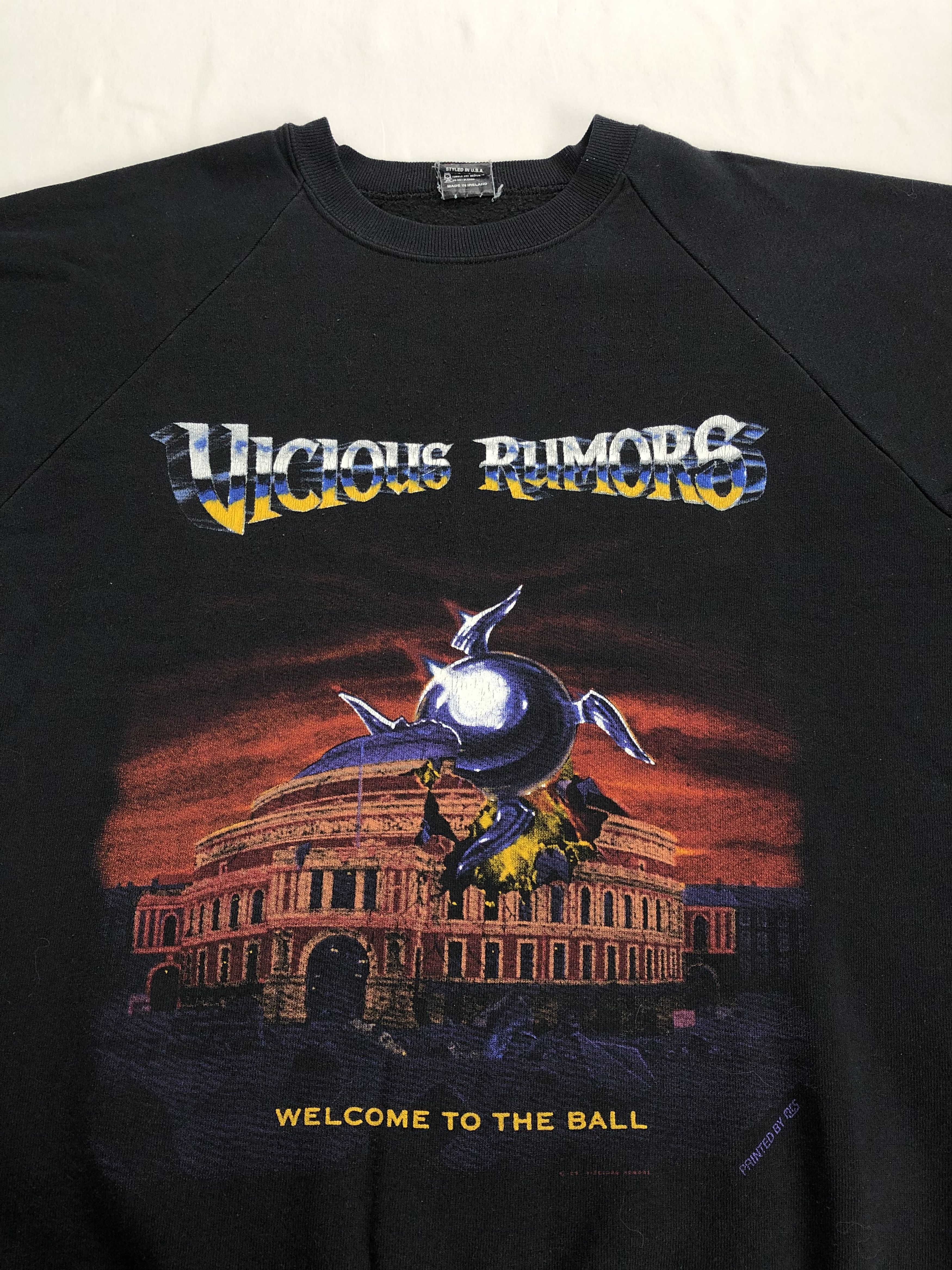 Band Tees Vintage 1991 Vicious Rumors Welcome to the Ball sweatshirts Size US L / EU 52-54 / 3 - 3 Thumbnail