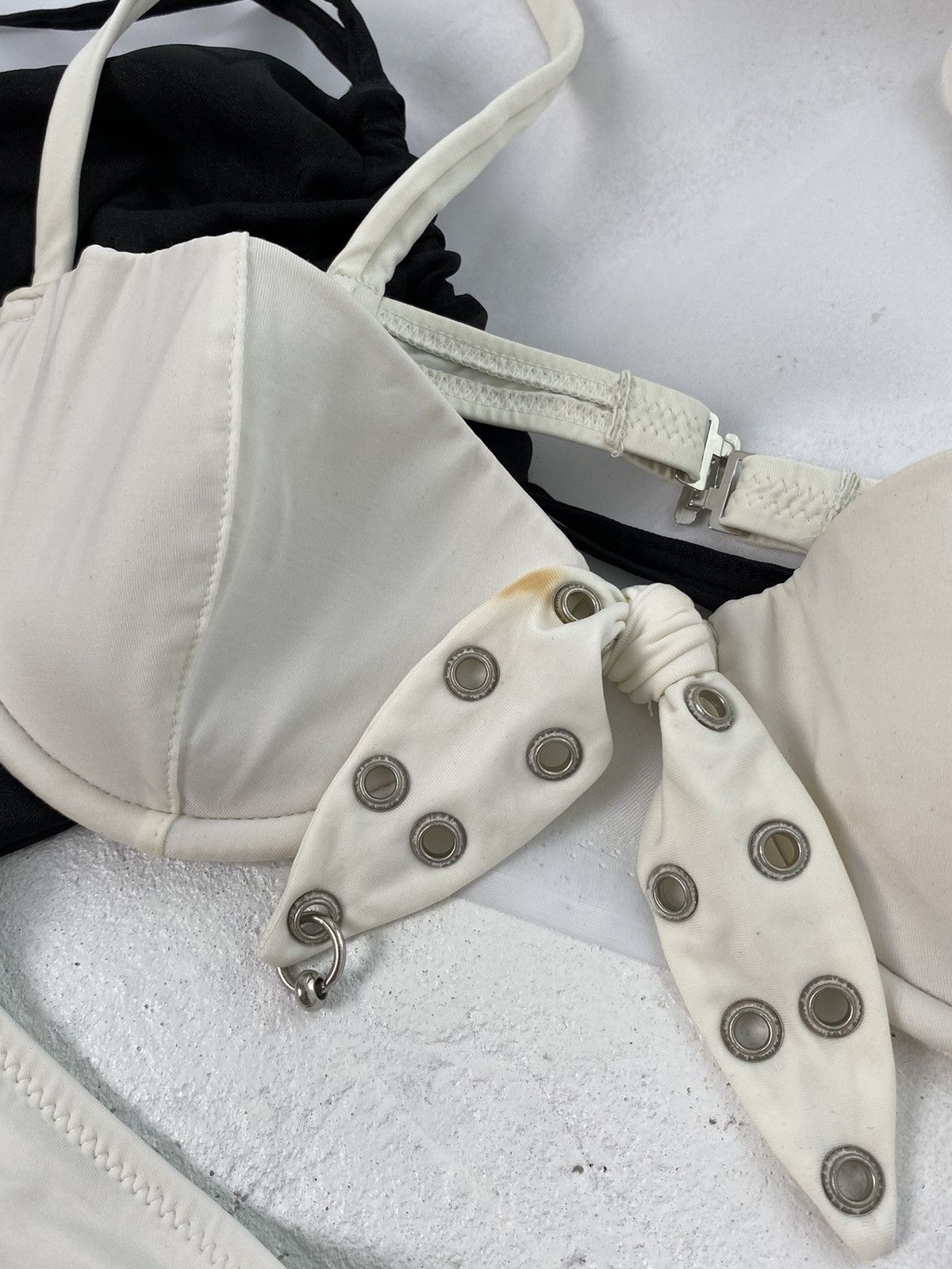 John Richmond ☁️CUTE JOHN RICHMOND SILVER RINGS SWIMSUIT ☁️ Size ONE SIZE - 13 Thumbnail