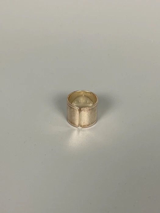 Maison Margiela Silver Textured Band Size ONE SIZE - 1 Thumbnail