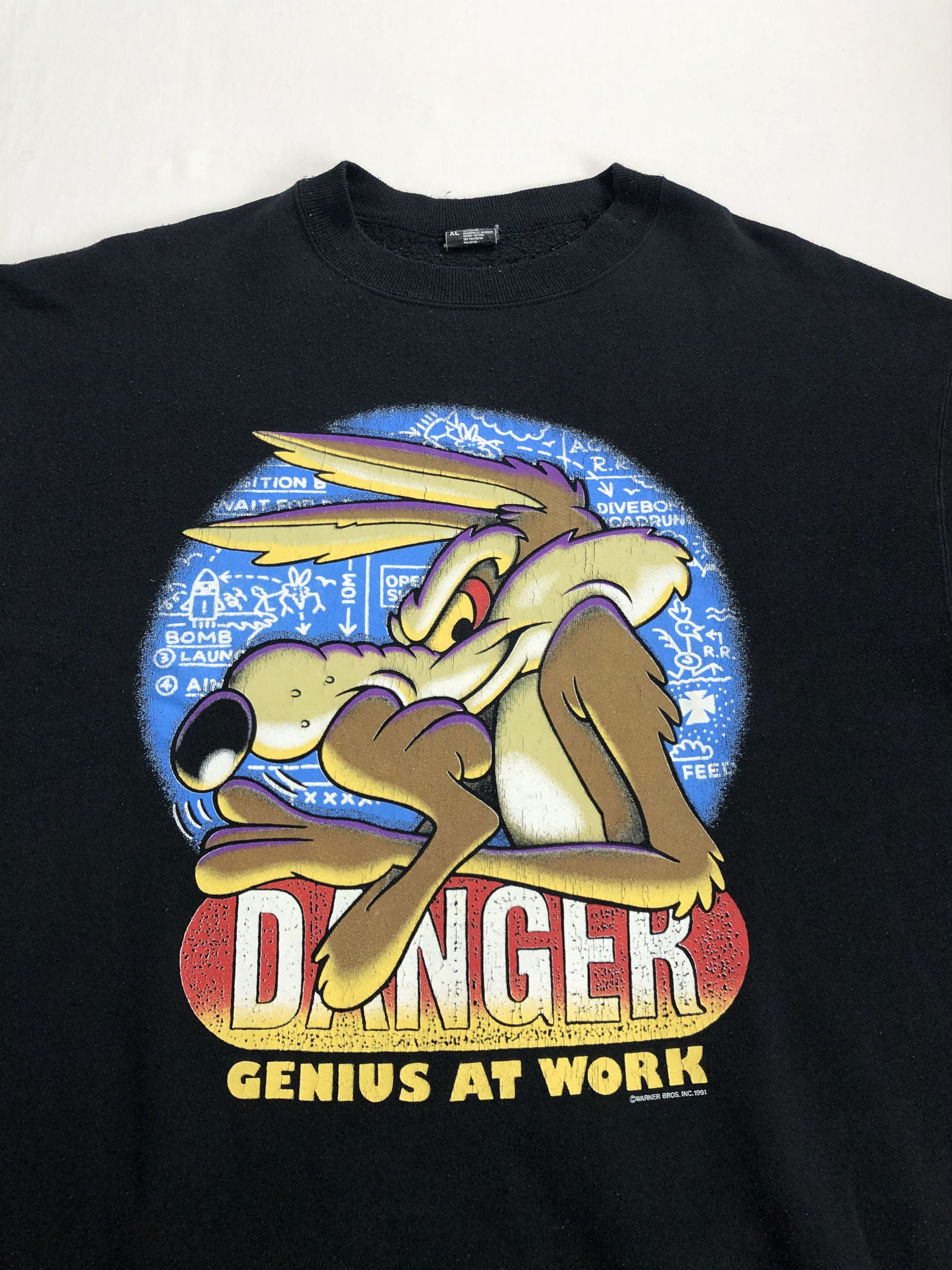 Cartoon Network Vintage 1991 Wile E. Coyote (Road Runner Scooby Doo) Size US XL / EU 56 / 4 - 2 Thumbnail