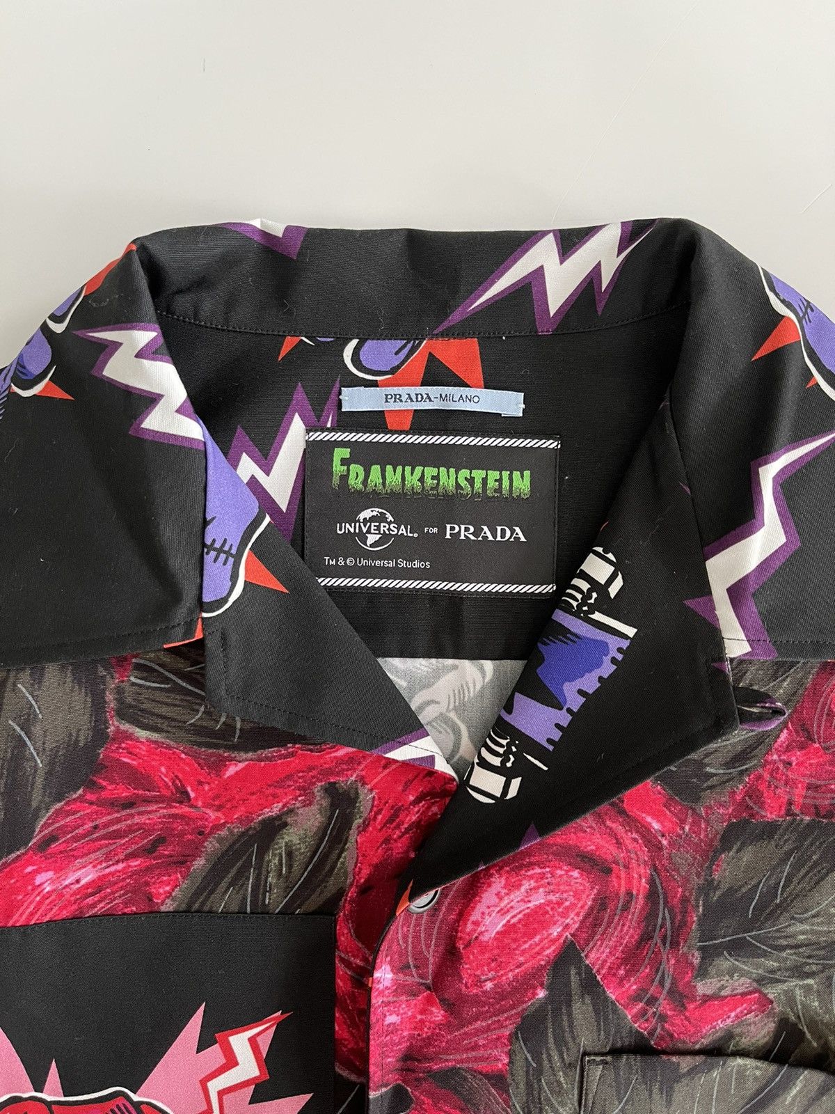 Prada Universal Studios Edition Rose Printed Bowling Shirt Size US M / EU 48-50 / 2 - 4 Thumbnail