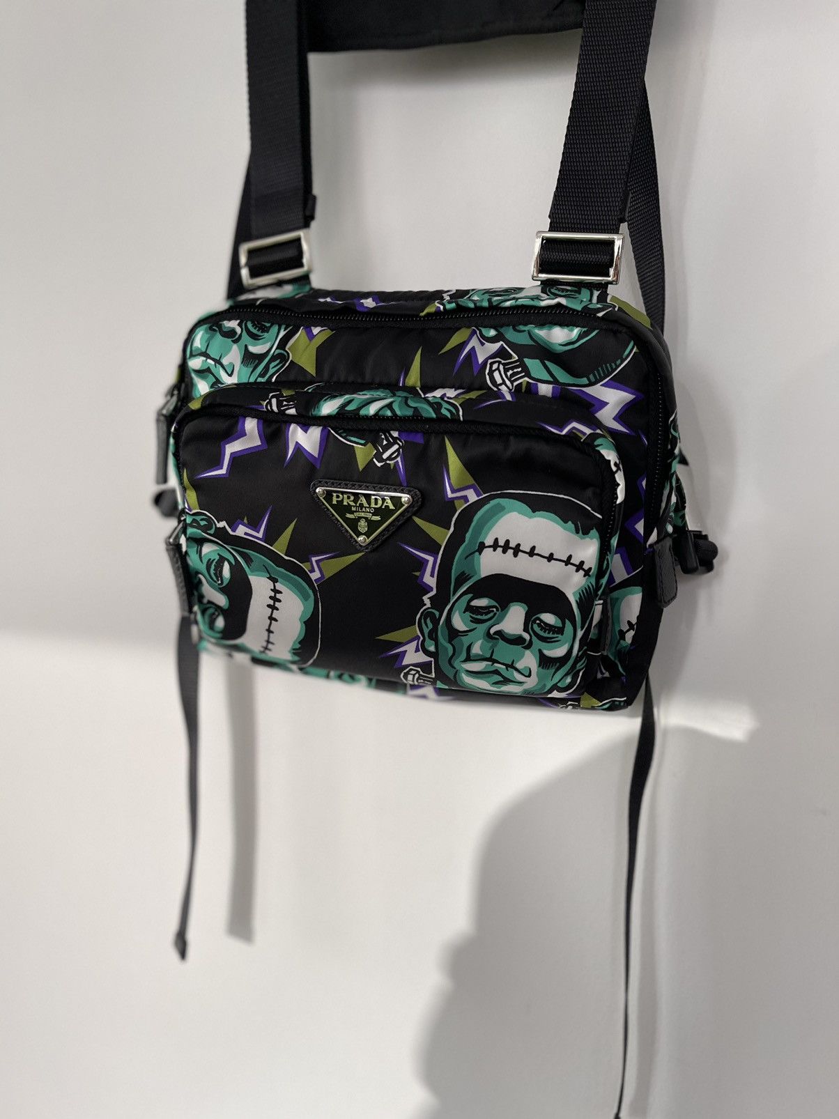 Prada Prada Frankenstein Print Chest Bag Size ONE SIZE - 6 Thumbnail