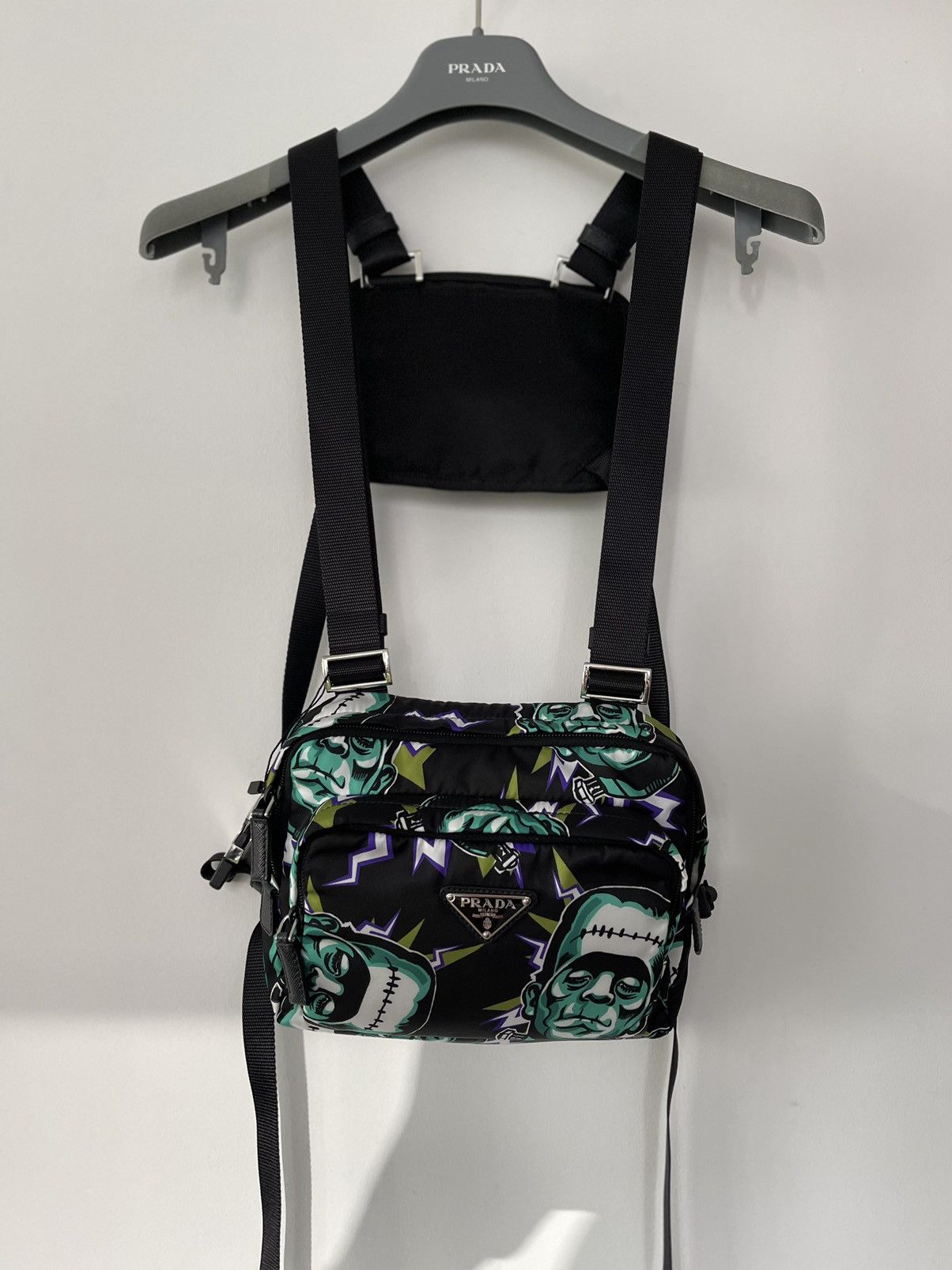 Prada Prada Frankenstein Print Chest Bag Size ONE SIZE - 7 Thumbnail