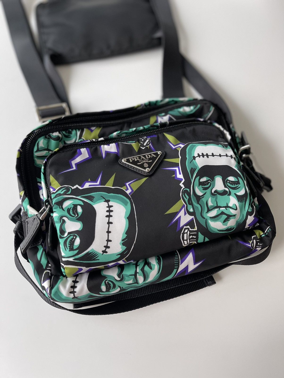 Prada Prada Frankenstein Print Chest Bag Size ONE SIZE - 2 Thumbnail