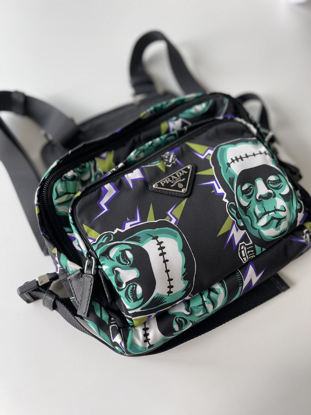 Prada Prada Frankenstein Print Chest Bag Size ONE SIZE - 4 Thumbnail