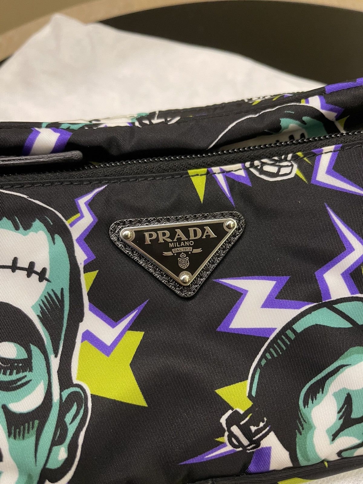 Prada Prada Frankenstein Print Chest Bag Size ONE SIZE - 9 Thumbnail