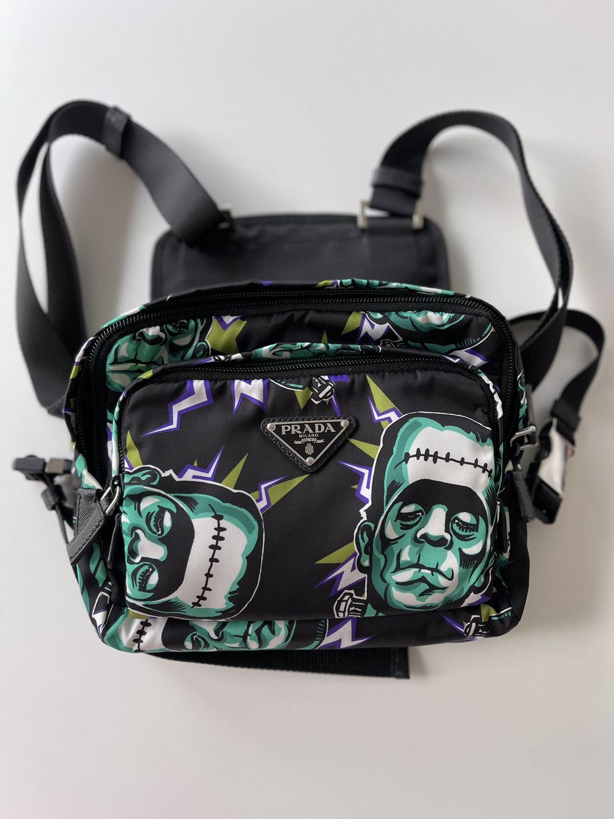 Prada Prada Frankenstein Print Chest Bag Size ONE SIZE - 3 Thumbnail