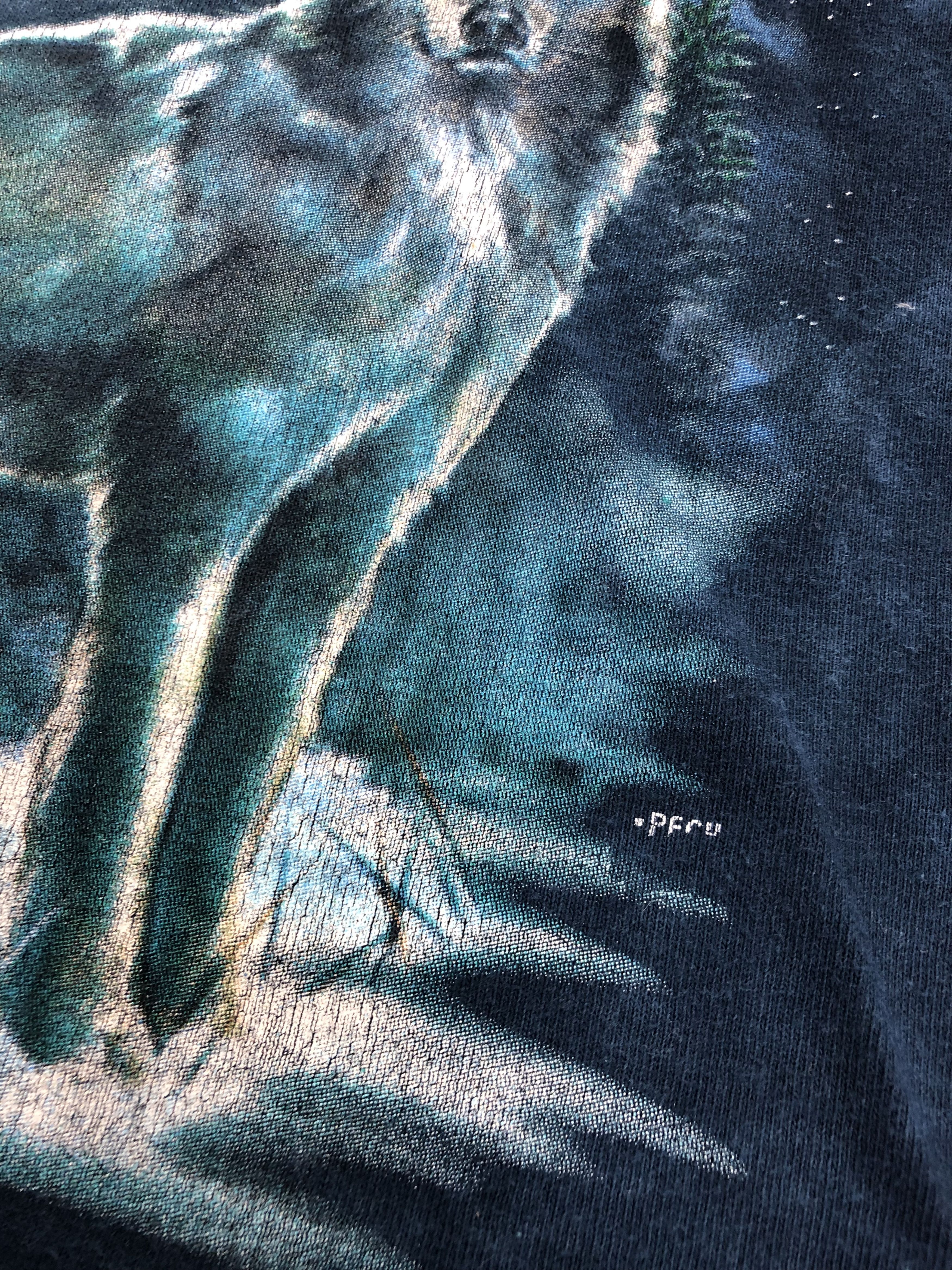 Vintage Vintage 90s Wolf tie dye t-shirt (Sea Frog Wolf Eagles) Size US M / EU 48-50 / 2 - 8 Thumbnail