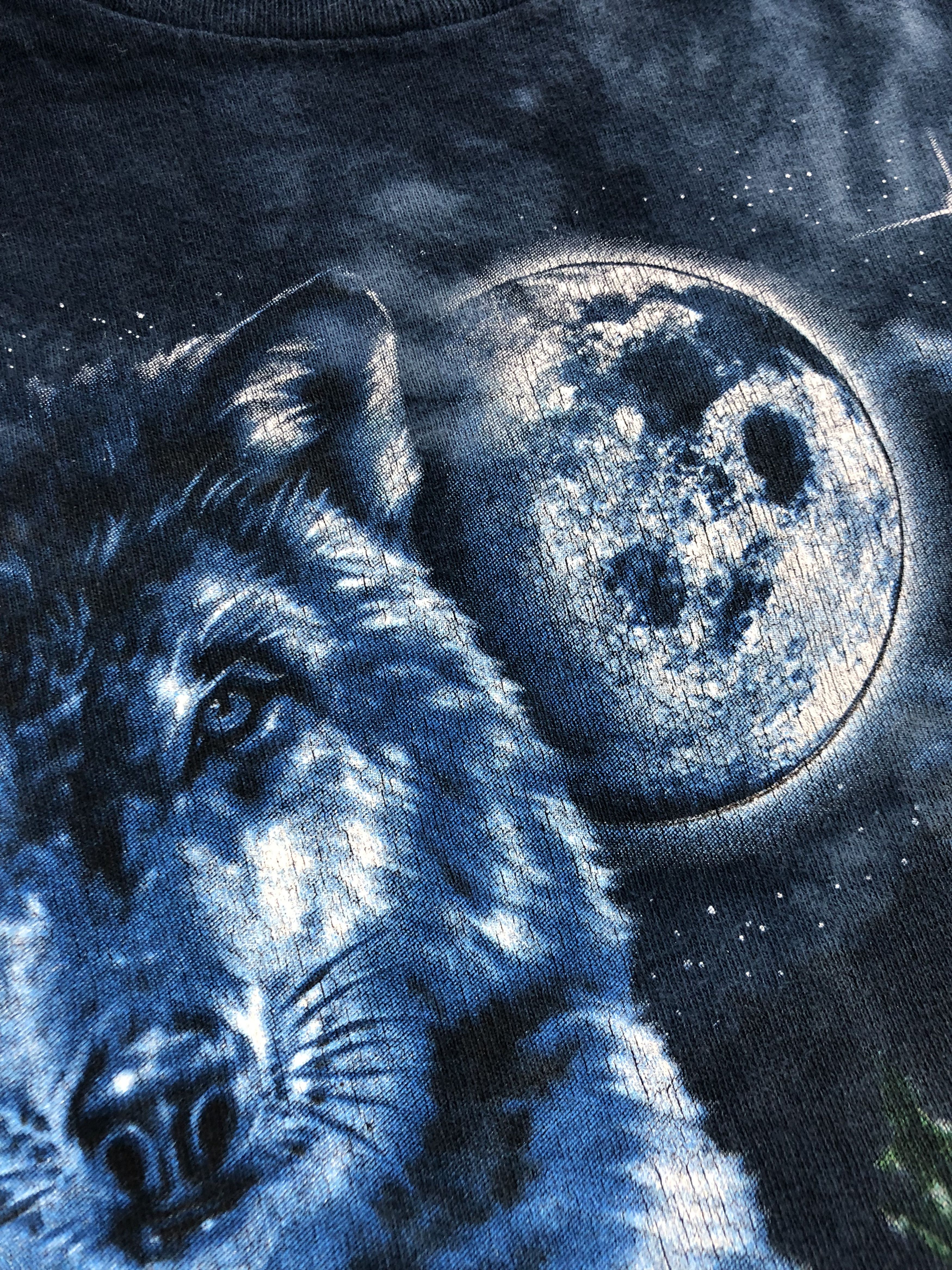 Vintage Vintage 90s Wolf tie dye t-shirt (Sea Frog Wolf Eagles) Size US M / EU 48-50 / 2 - 7 Thumbnail