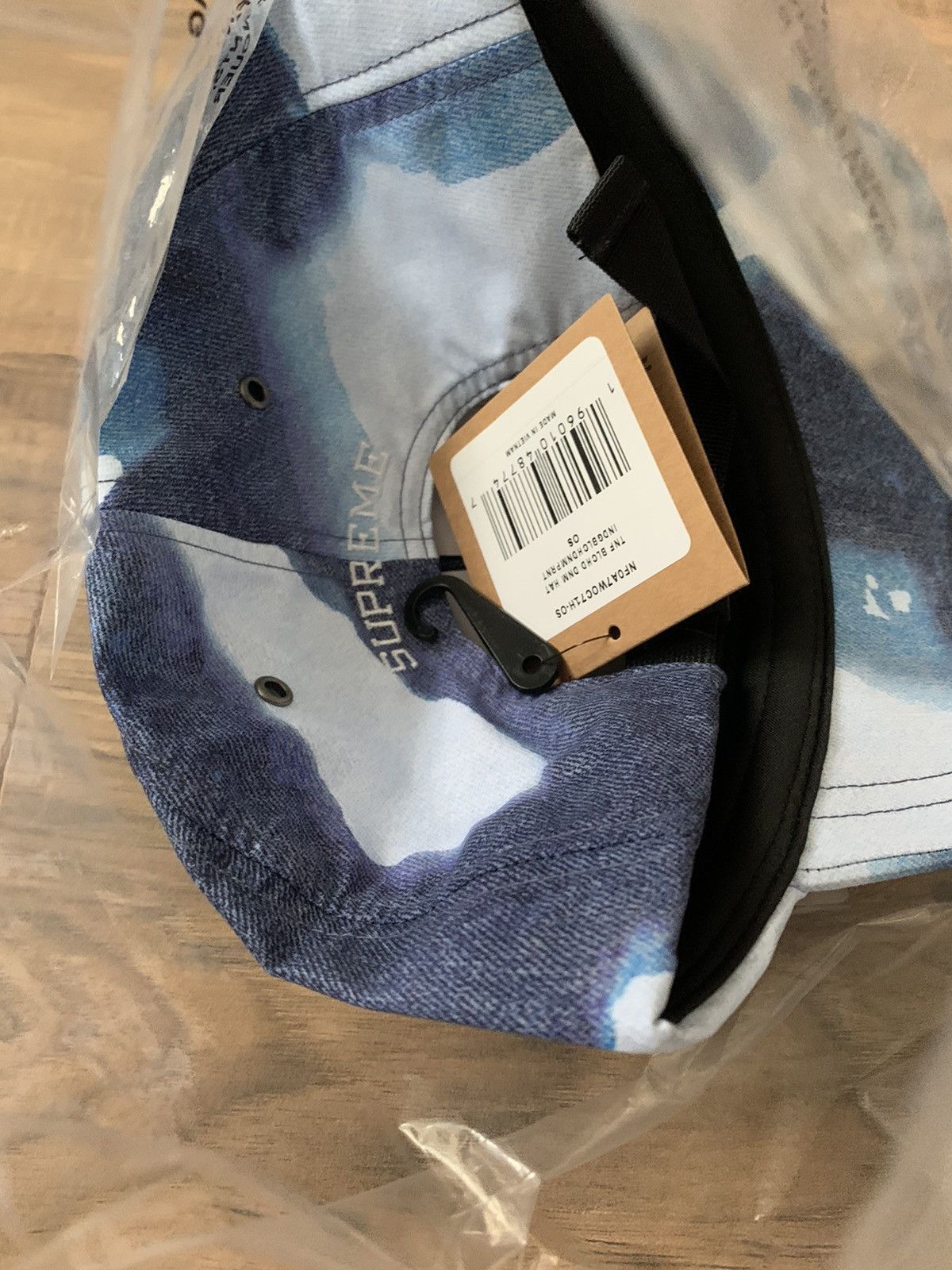 Supreme × The North Face Supreme The North Face Bleached Denim Print 6-Panel Size ONE SIZE - 5 Thumbnail