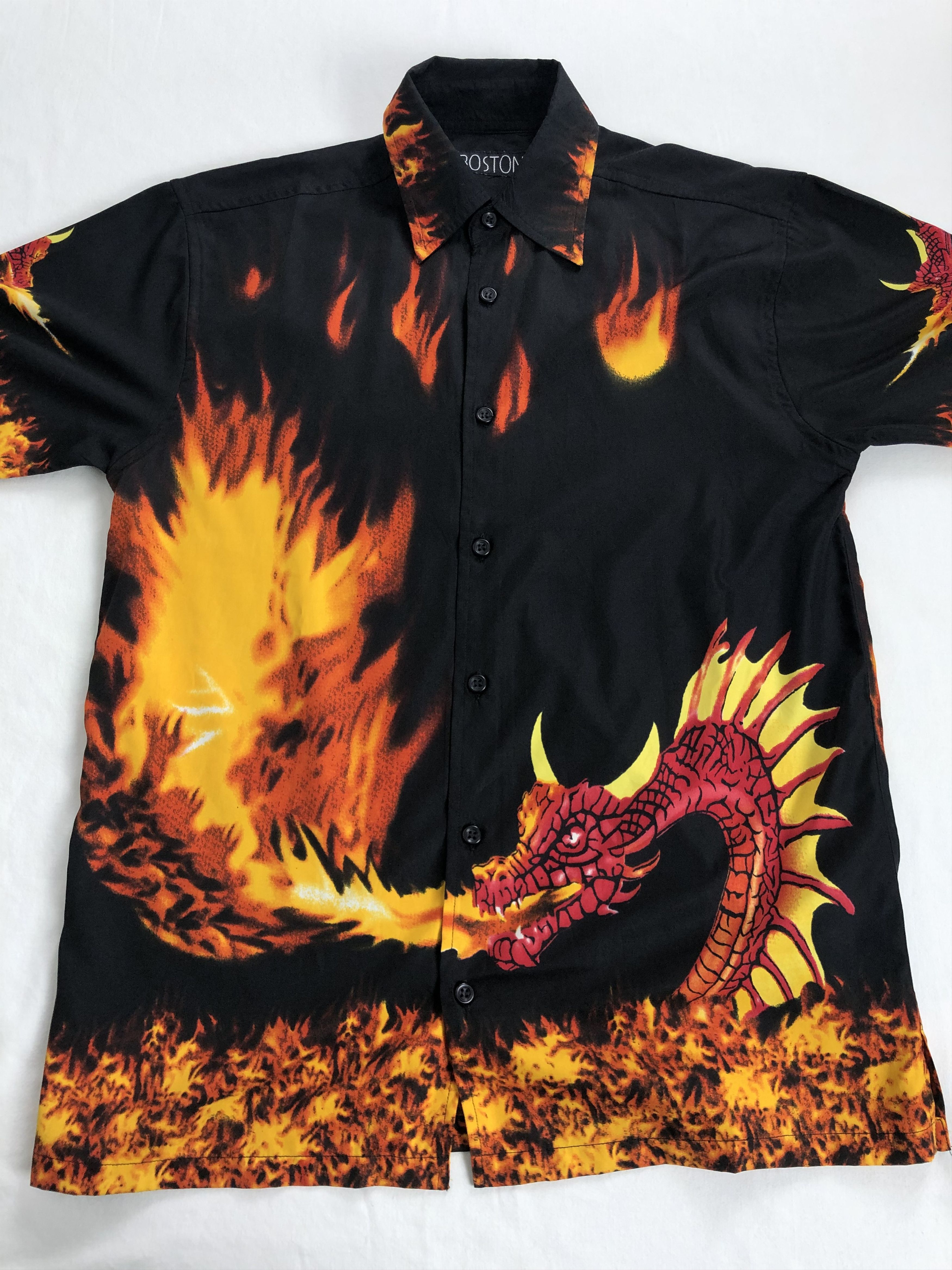 Other Dragon Fire Flame Hawaiian Shirt Size US S / EU 44-46 / 1 - 3 Thumbnail