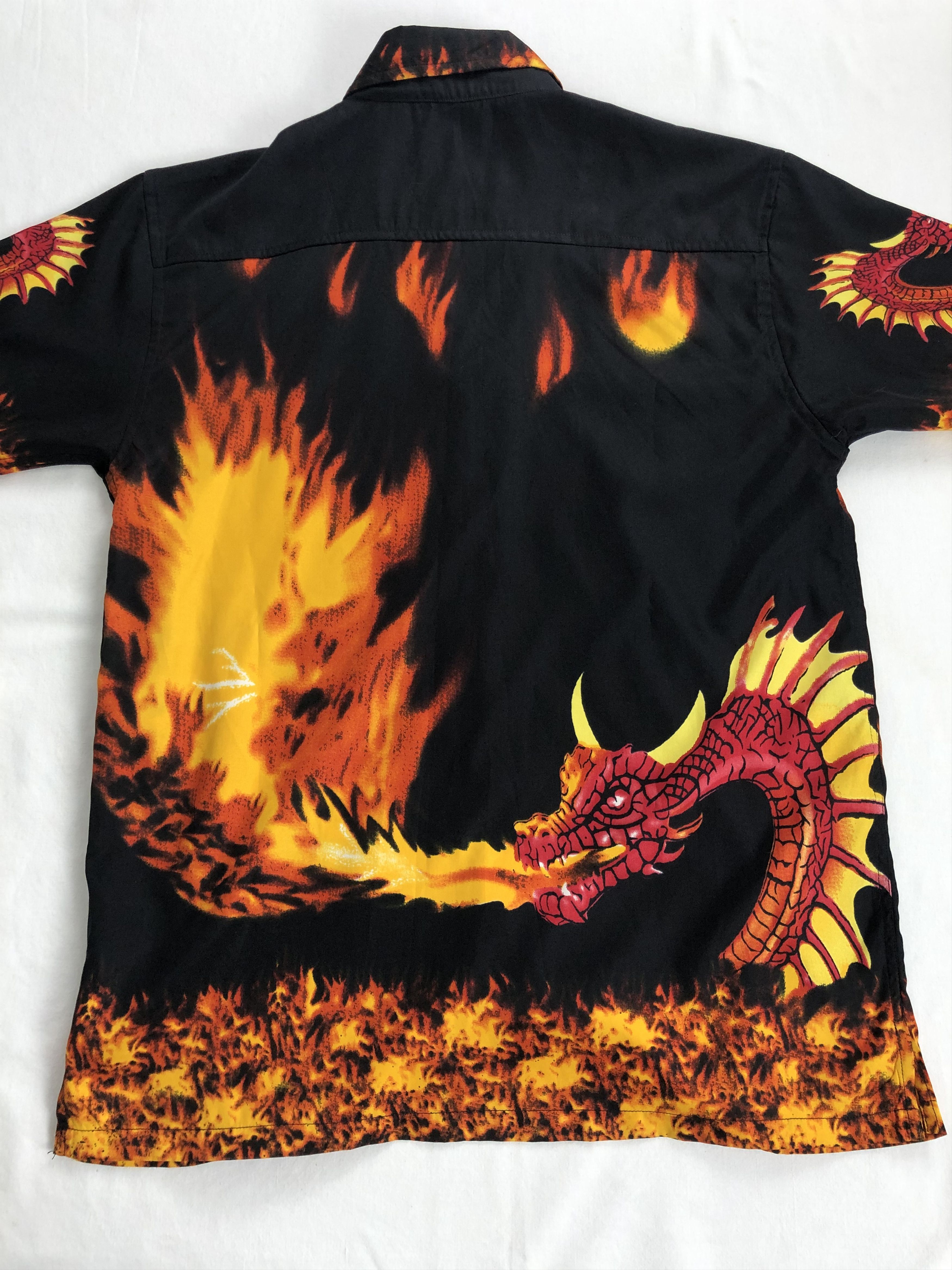 Other Dragon Fire Flame Hawaiian Shirt Size US S / EU 44-46 / 1 - 6 Thumbnail
