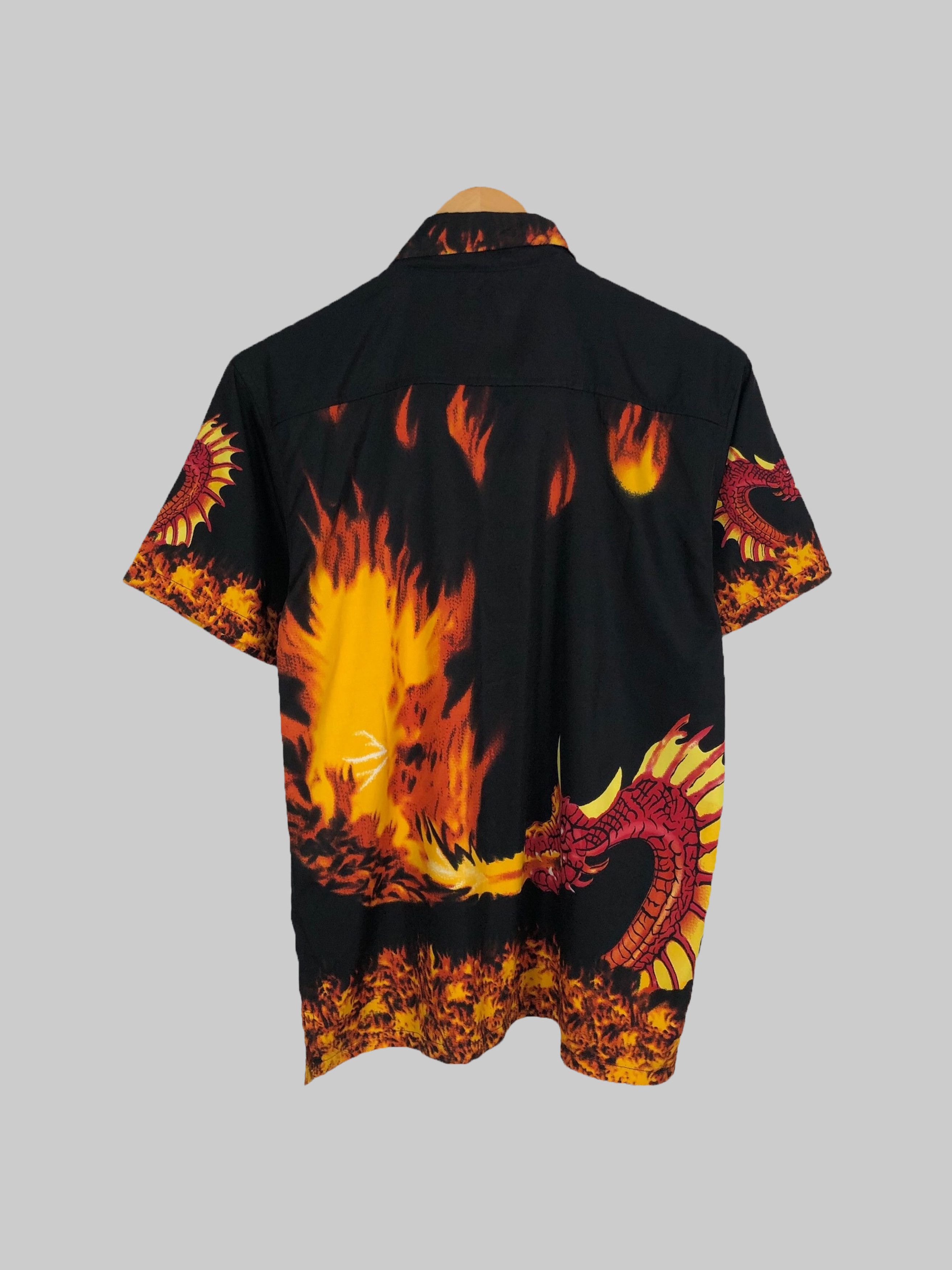 Other Dragon Fire Flame Hawaiian Shirt Size US S / EU 44-46 / 1 - 2 Thumbnail