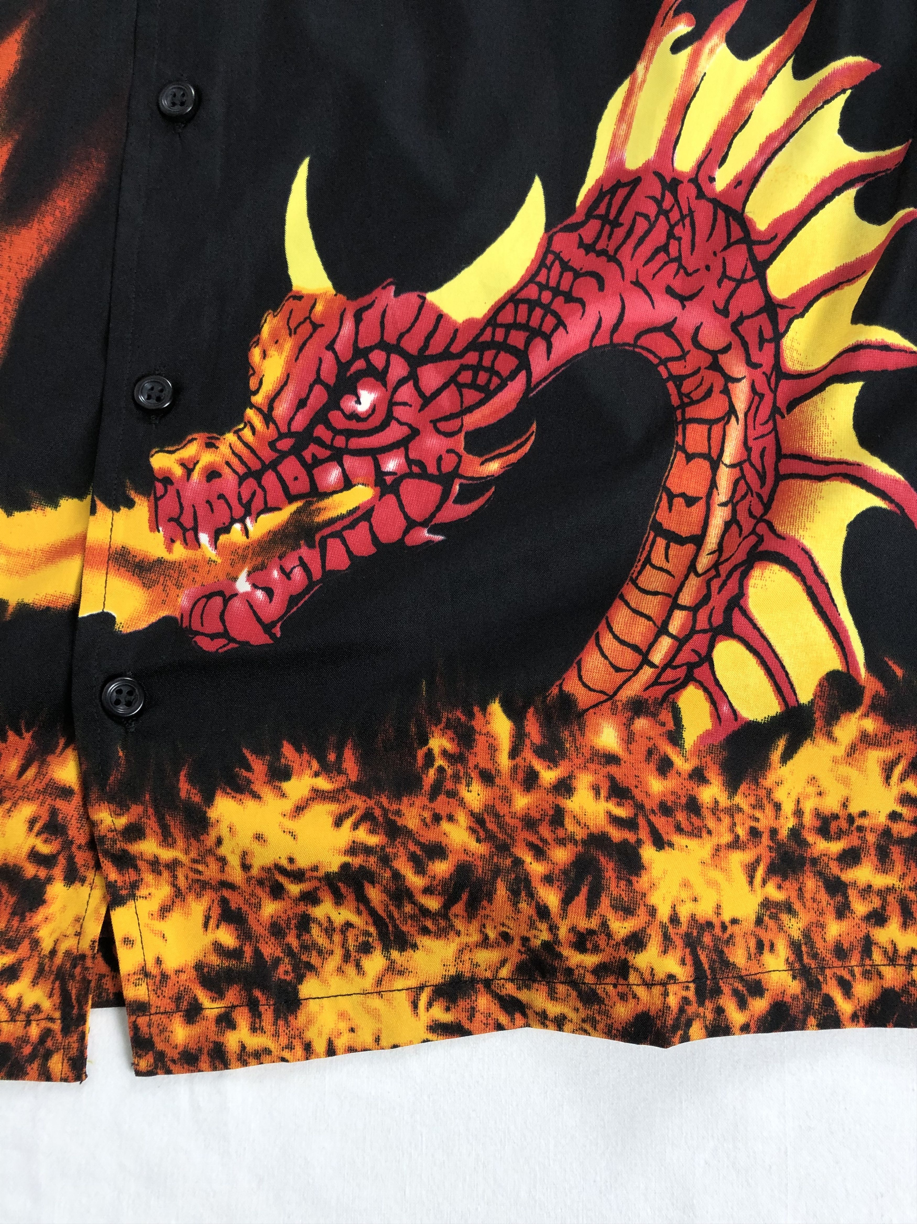 Other Dragon Fire Flame Hawaiian Shirt Size US S / EU 44-46 / 1 - 4 Thumbnail