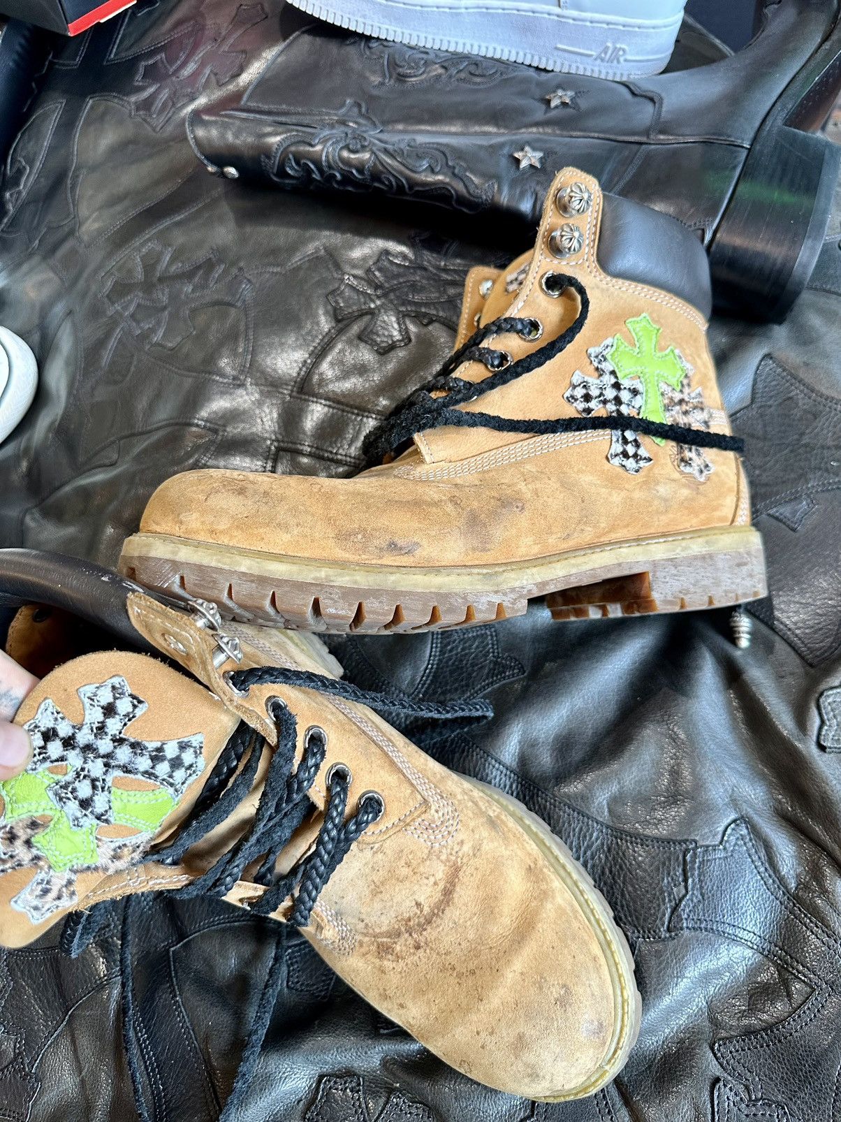 Chrome Hearts × Timberland Famous Chrome Hearts x Timberland Boots Made for 4Gseller Size US 10.5 / EU 43-44 - 8 Thumbnail
