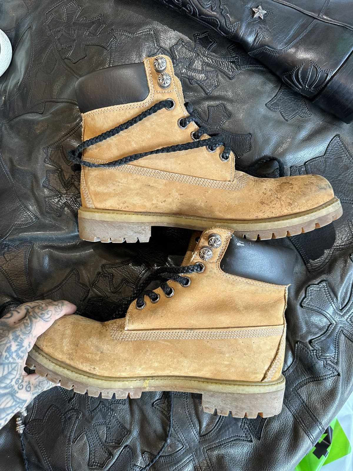 Chrome Hearts × Timberland Famous Chrome Hearts x Timberland Boots Made for 4Gseller Size US 10.5 / EU 43-44 - 9 Thumbnail