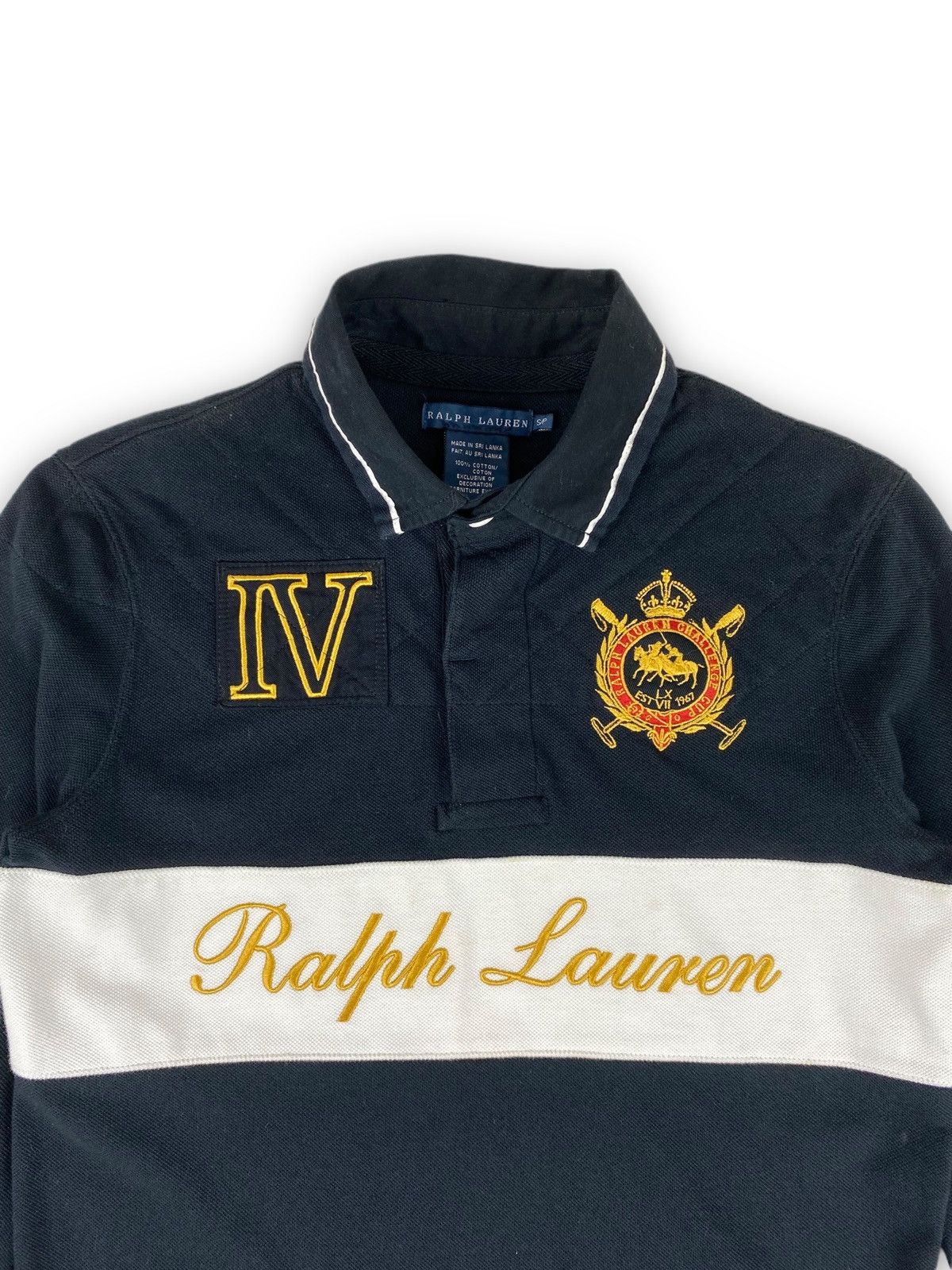 Vintage Polo Ralph Lauren Challenge top pullover rugby sweatshirt size Med