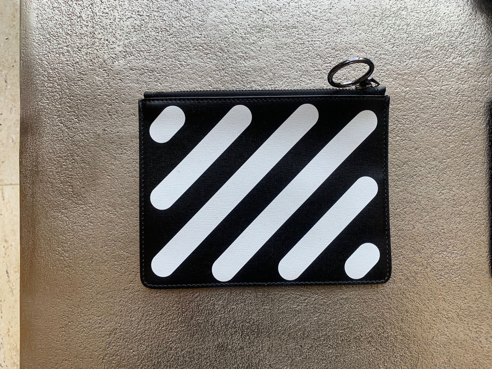 Off-White Button Diagonal Wallet in Black Size ONE SIZE - 3 Thumbnail