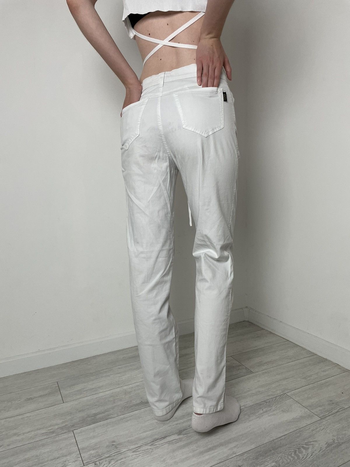 Fendi Fendi vintage rare casual white pants logo Size US 31 - 8 Thumbnail