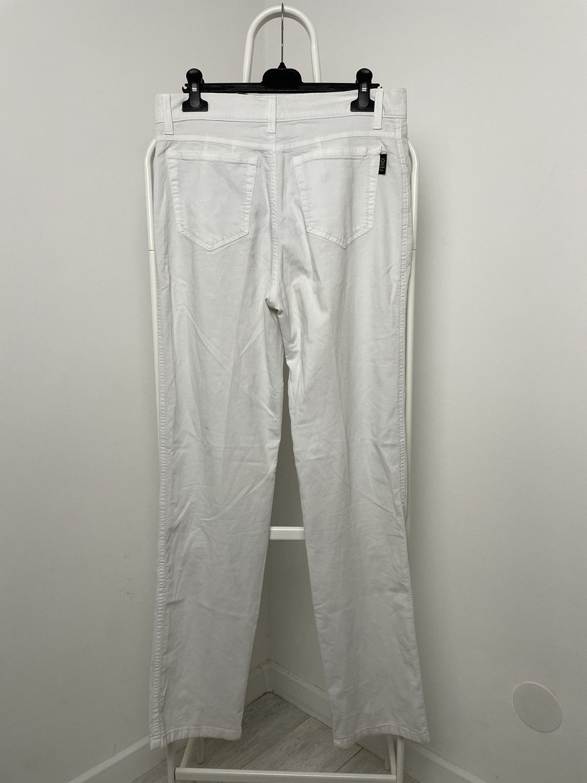 Fendi Fendi vintage rare casual white pants logo Size US 31 - 25 Thumbnail