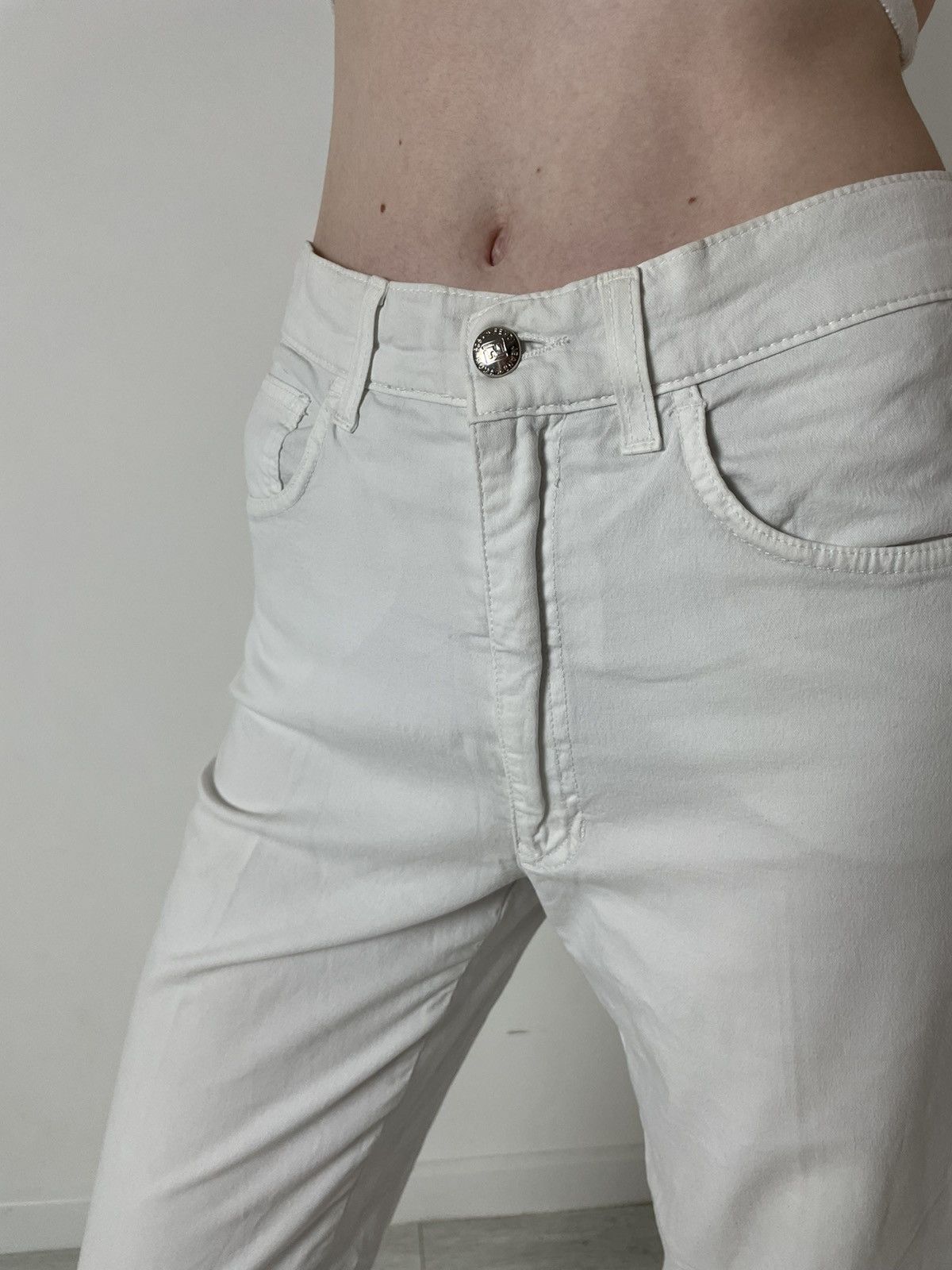 Fendi Fendi vintage rare casual white pants logo Size US 31 - 12 Thumbnail