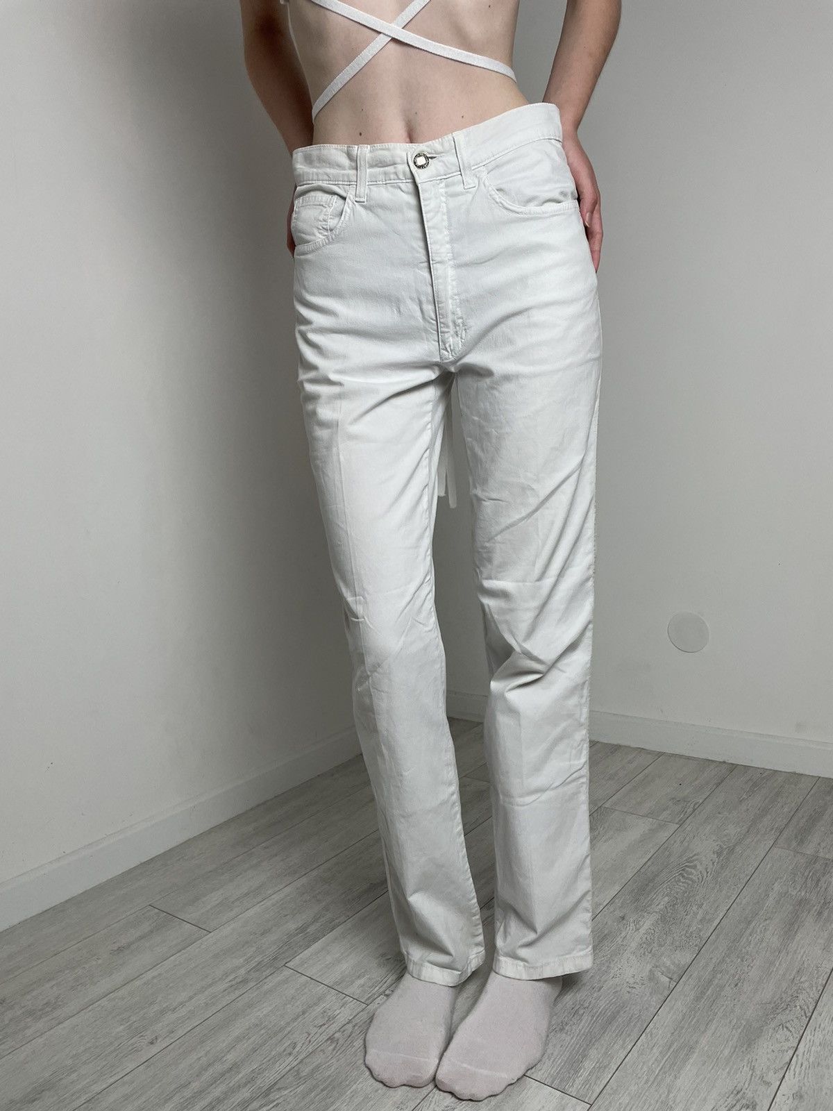 Fendi Fendi vintage rare casual white pants logo Size US 31 - 7 Thumbnail