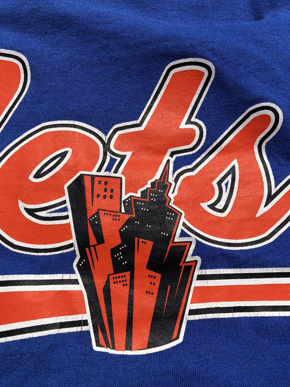 MLB Vintage 90s New York Mets MLB Single Stitch Blue Tee Size US M / EU 48-50 / 2 - 5 Thumbnail