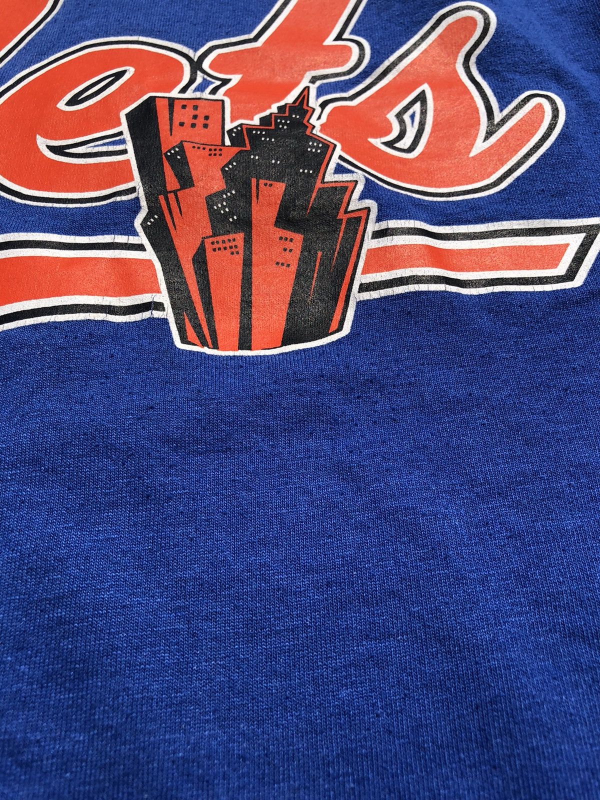 MLB Vintage 90s New York Mets MLB Single Stitch Blue Tee Size US M / EU 48-50 / 2 - 7 Thumbnail
