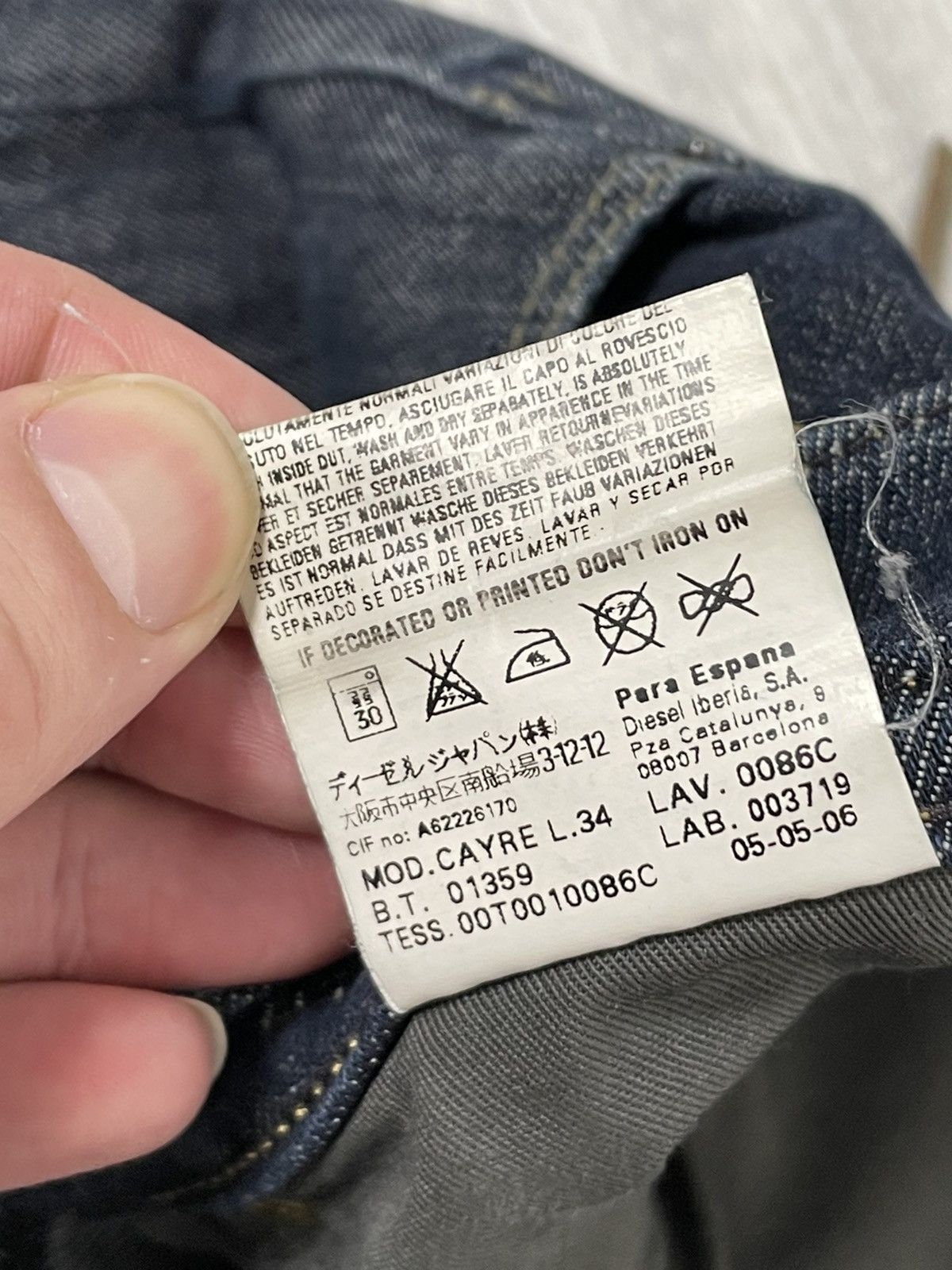 Diesel × Vintage Diesel Y2K Denim Zip pocket Size US 32 / EU 48 - 15 Thumbnail