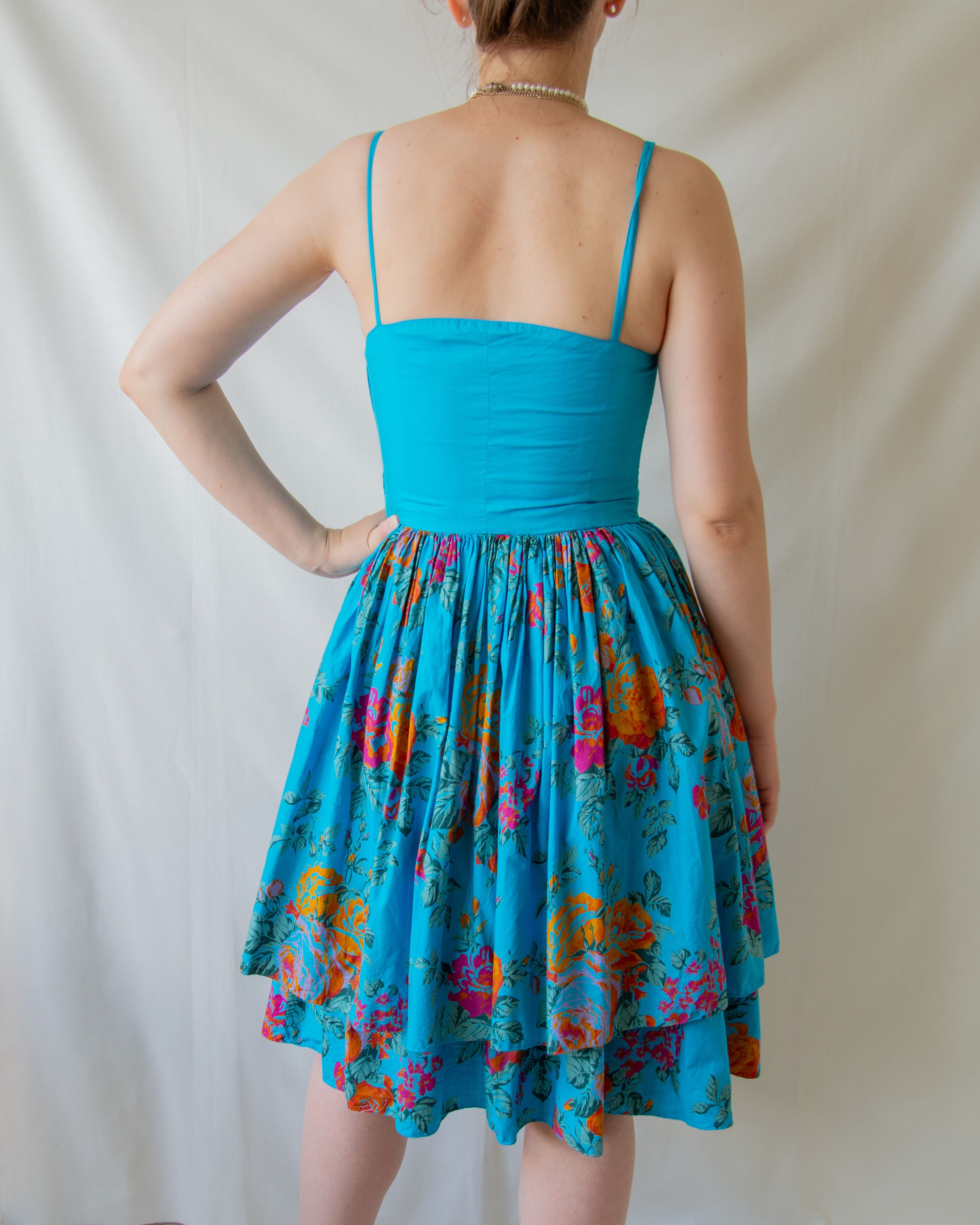 Emanuel Ungaro Emanuel Ungaro vintage floral print dress Size M / US 6-8 / IT 42-44 - 2 Thumbnail