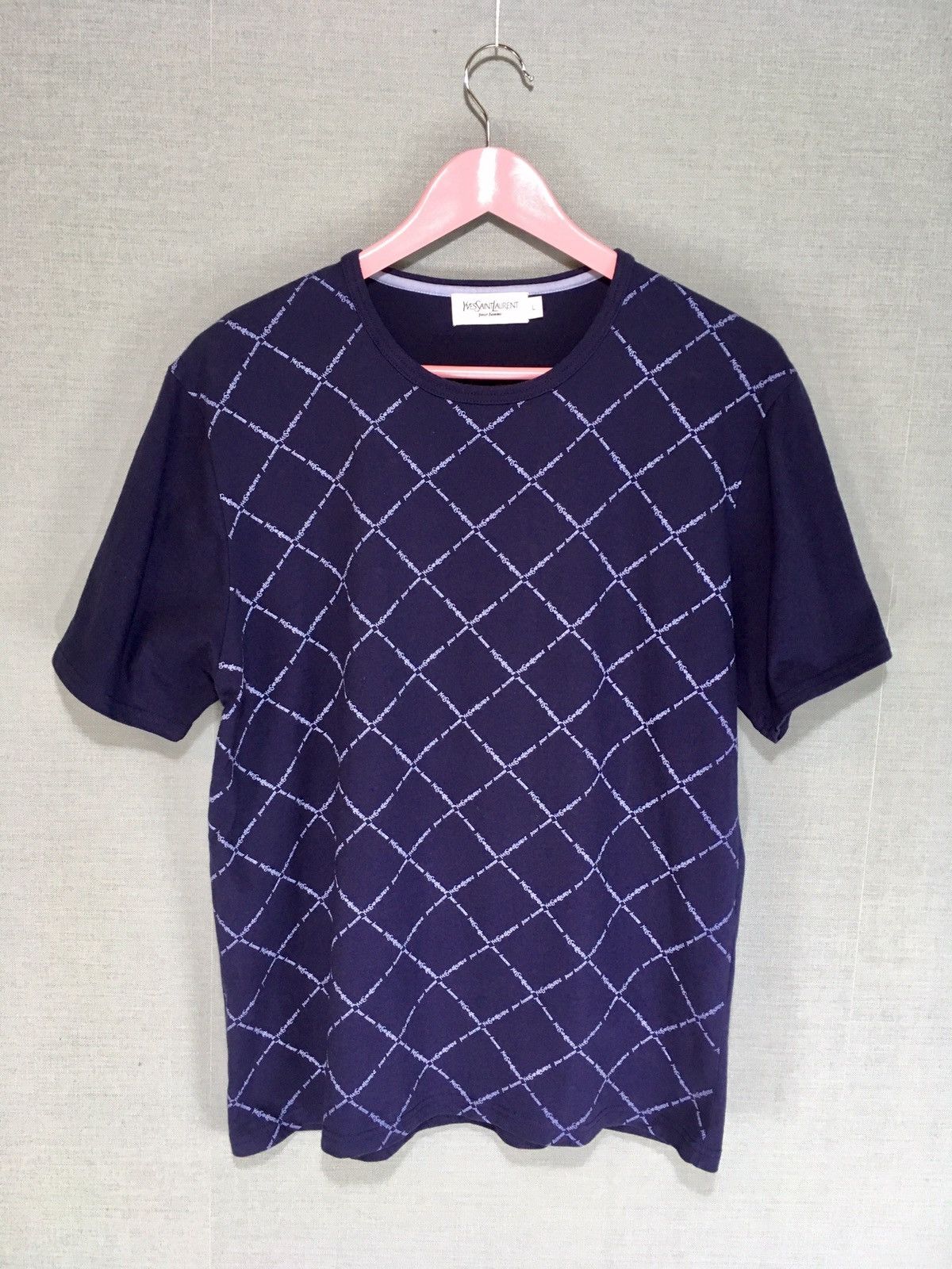 Vintage × Yves Saint Laurent ysl diamond monogram t-shirt Size US M / EU 48-50 / 2 - 1 Thumbnail